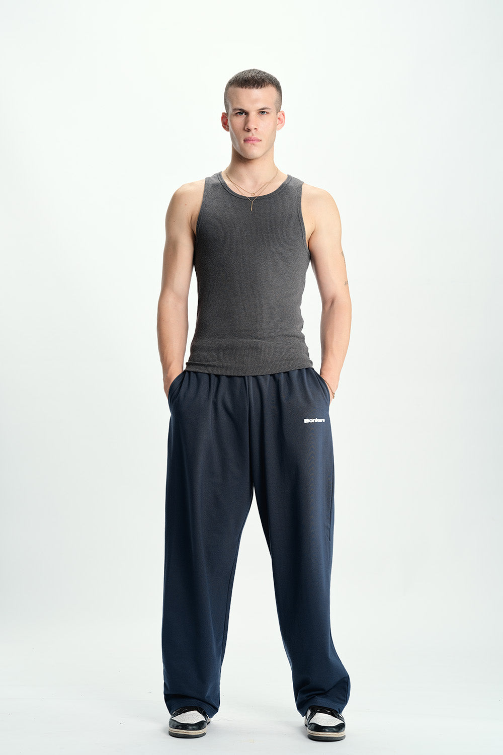 Blue Static Loose Fit Joggers - BonkersCorner