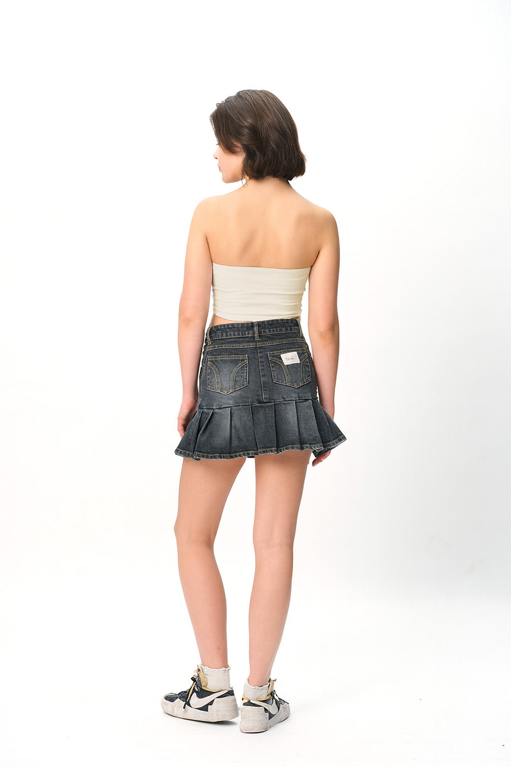 White Crop Tube Top - BonkersCorner