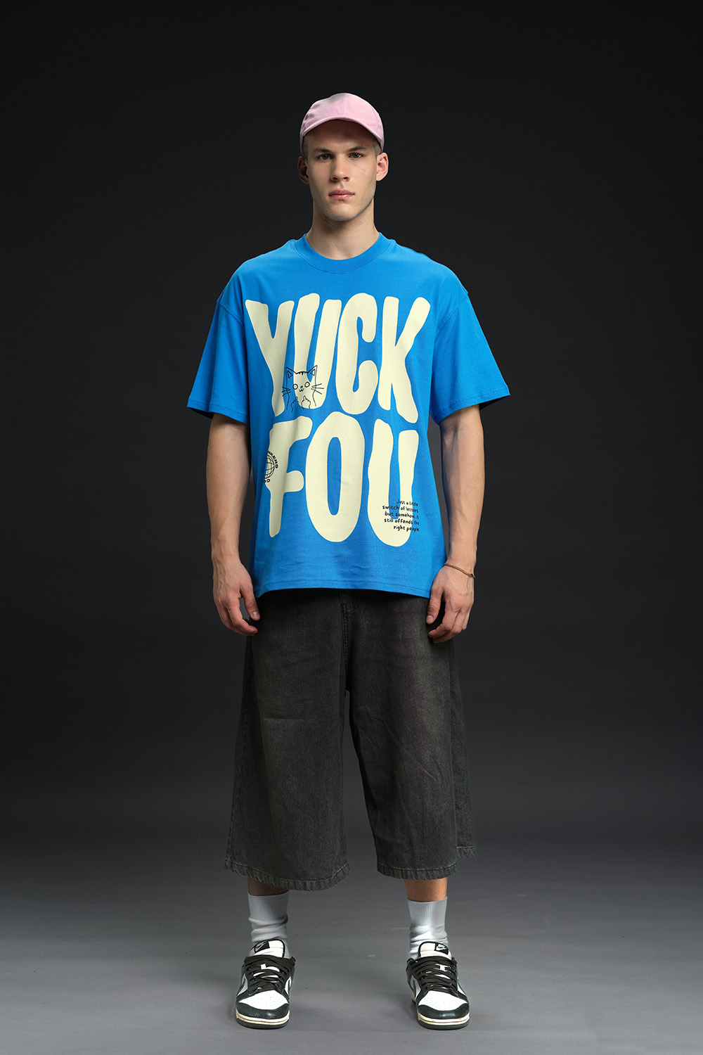 Yuck Fou Blue Oversized T-shirt - BonkersCorner