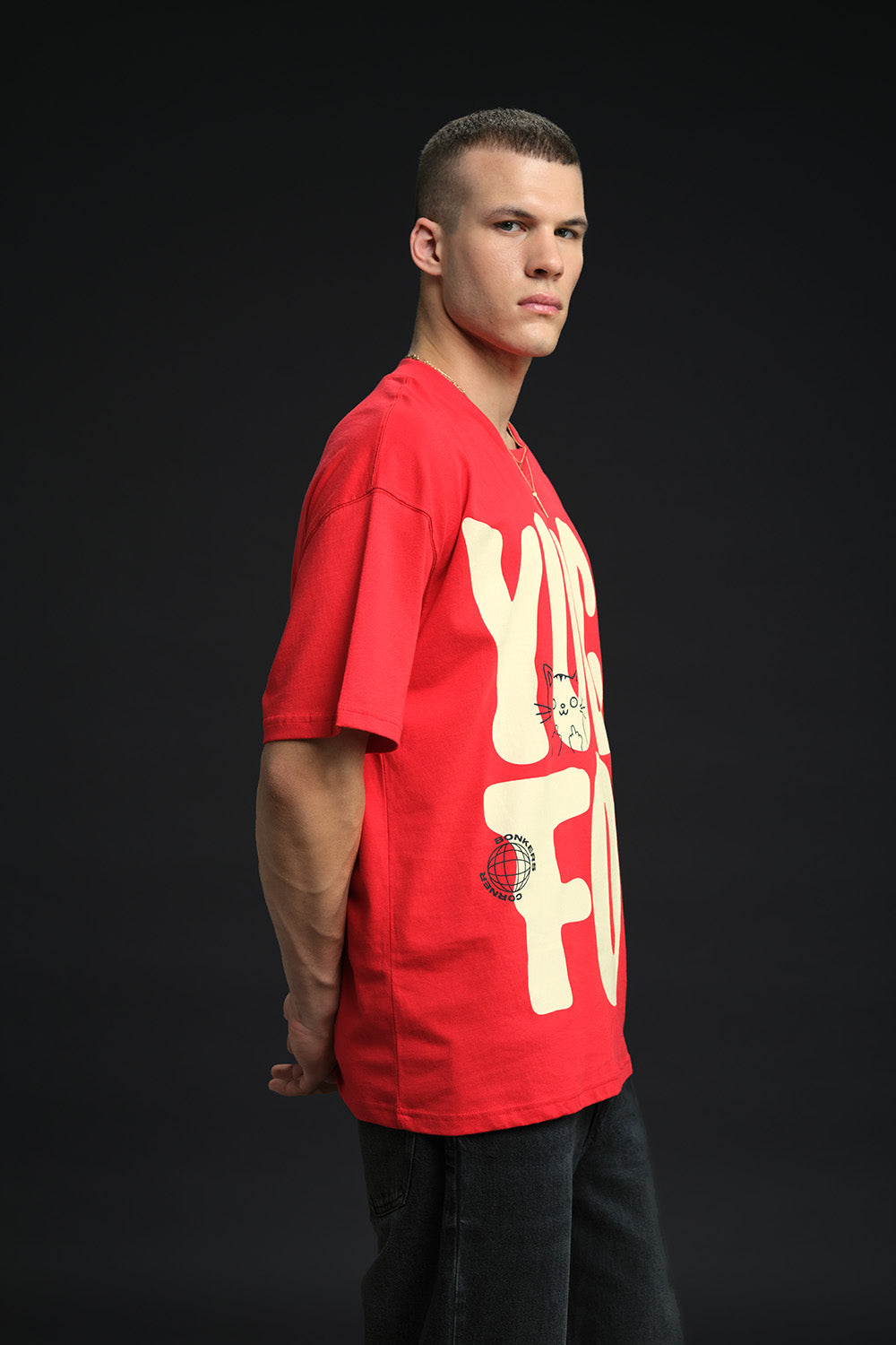 Yuck Fou Red Oversized T-shirt - BonkersCorner