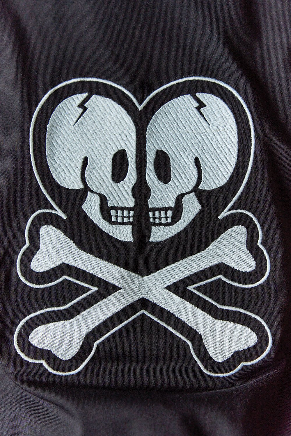 A Heart Of Skulls Oversized T-shirt - BonkersCorner