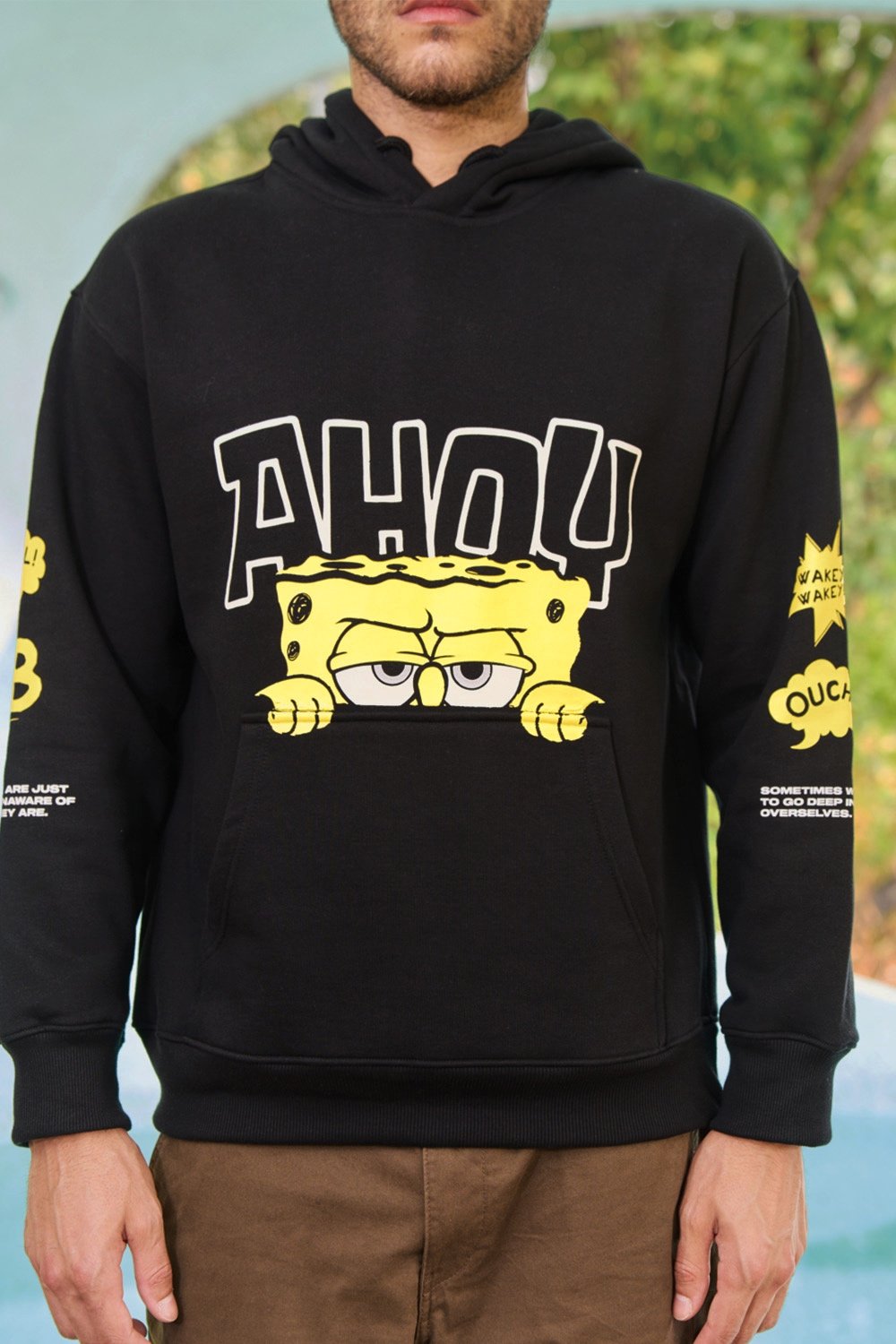 Ahoy Black Hoodie - BonkersCorner