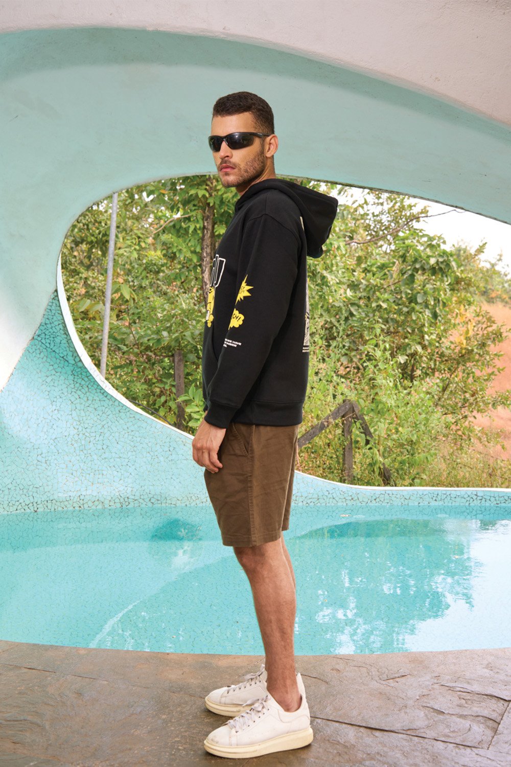 Ahoy Black Hoodie - BonkersCorner