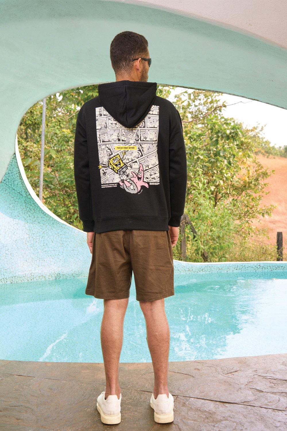 Ahoy Black Hoodie - BonkersCorner