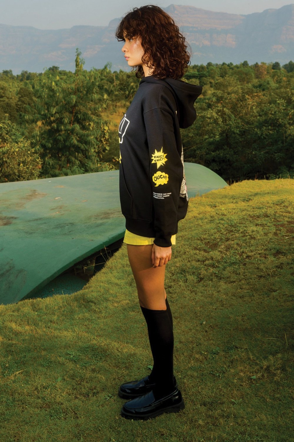 Ahoy Black Hoodie - BonkersCorner