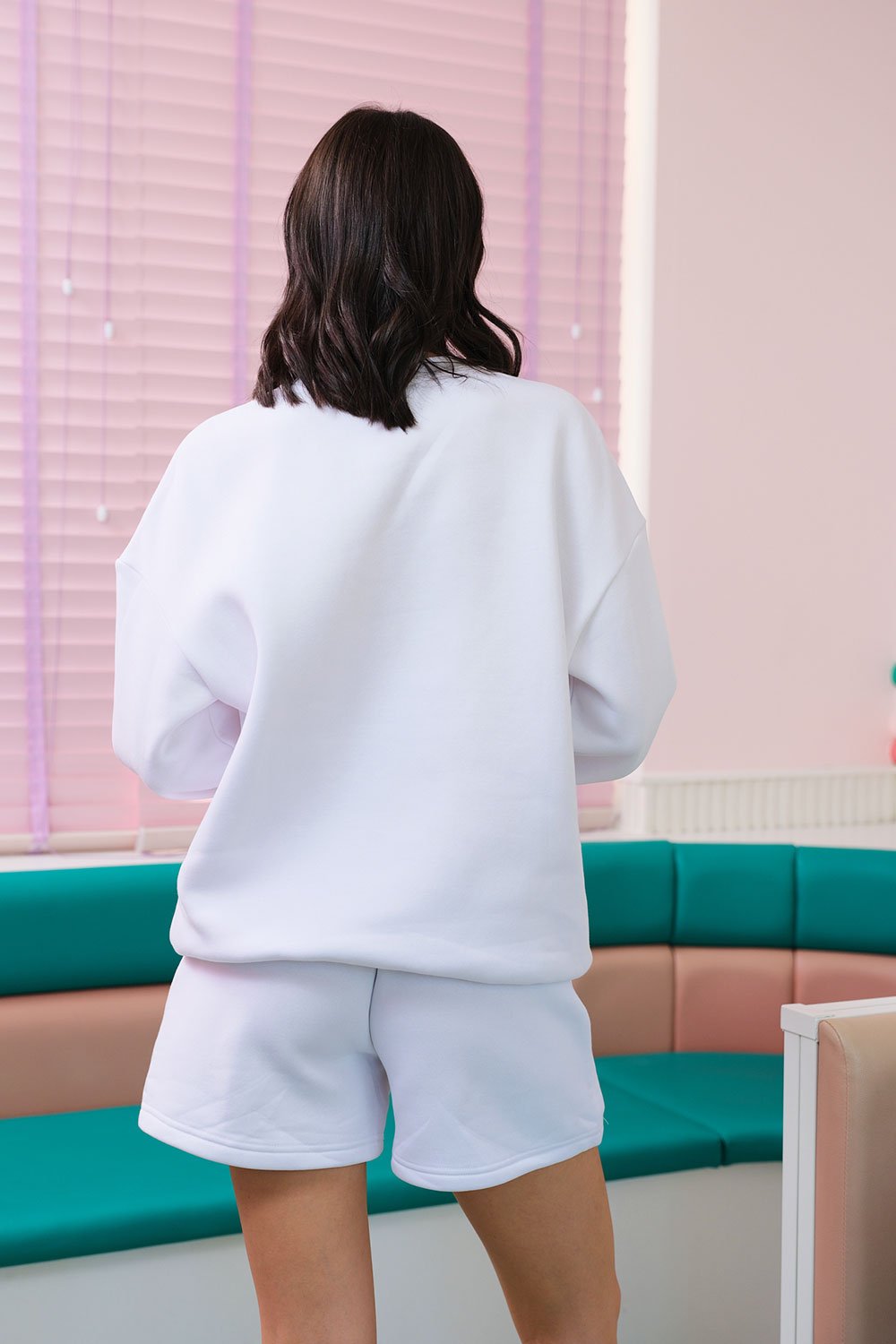 All White Hello Kitty Oversized Sweatshirt - BonkersCorner