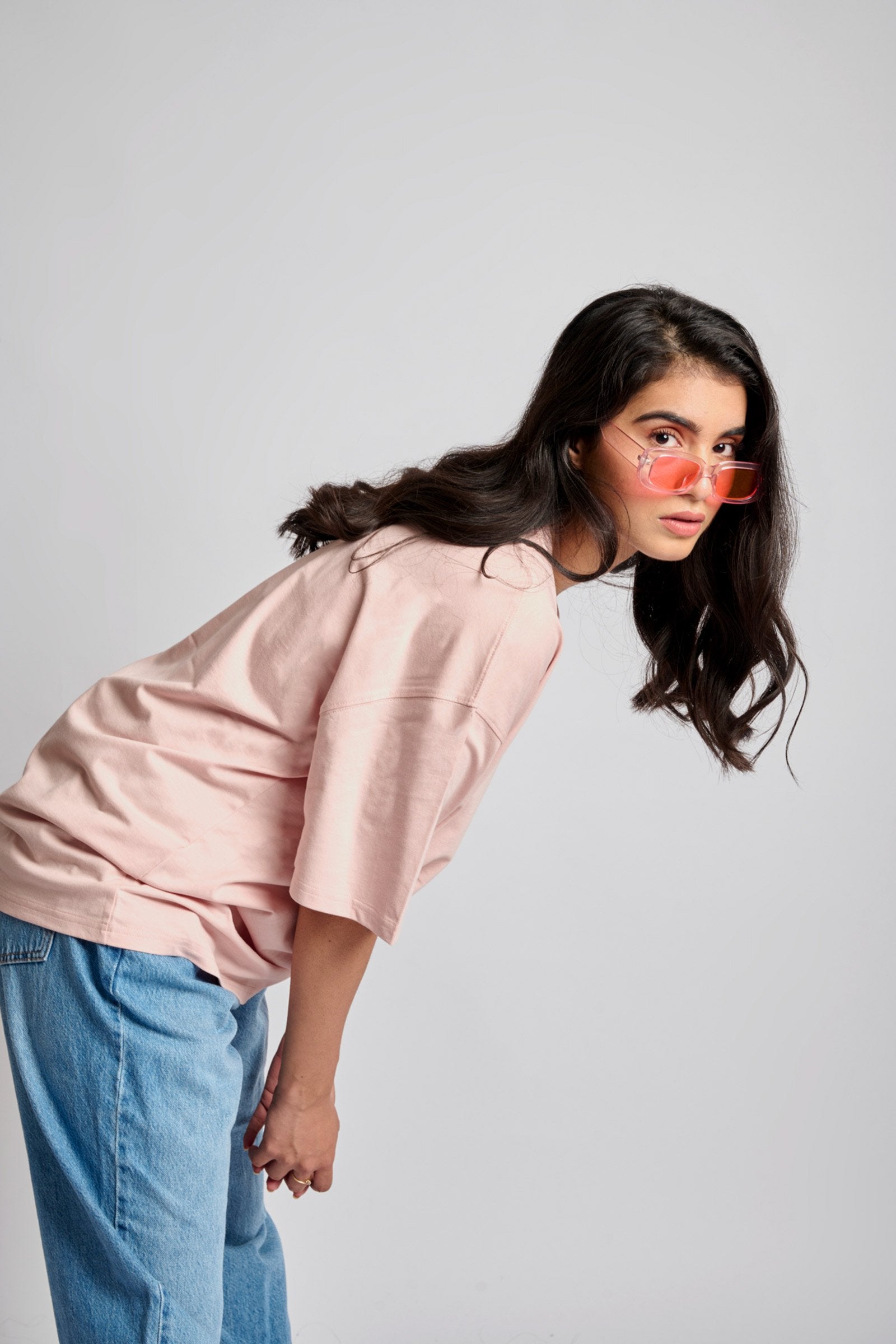 Barely Pink Heavyweight Oversized T-shirt - BonkersCorner