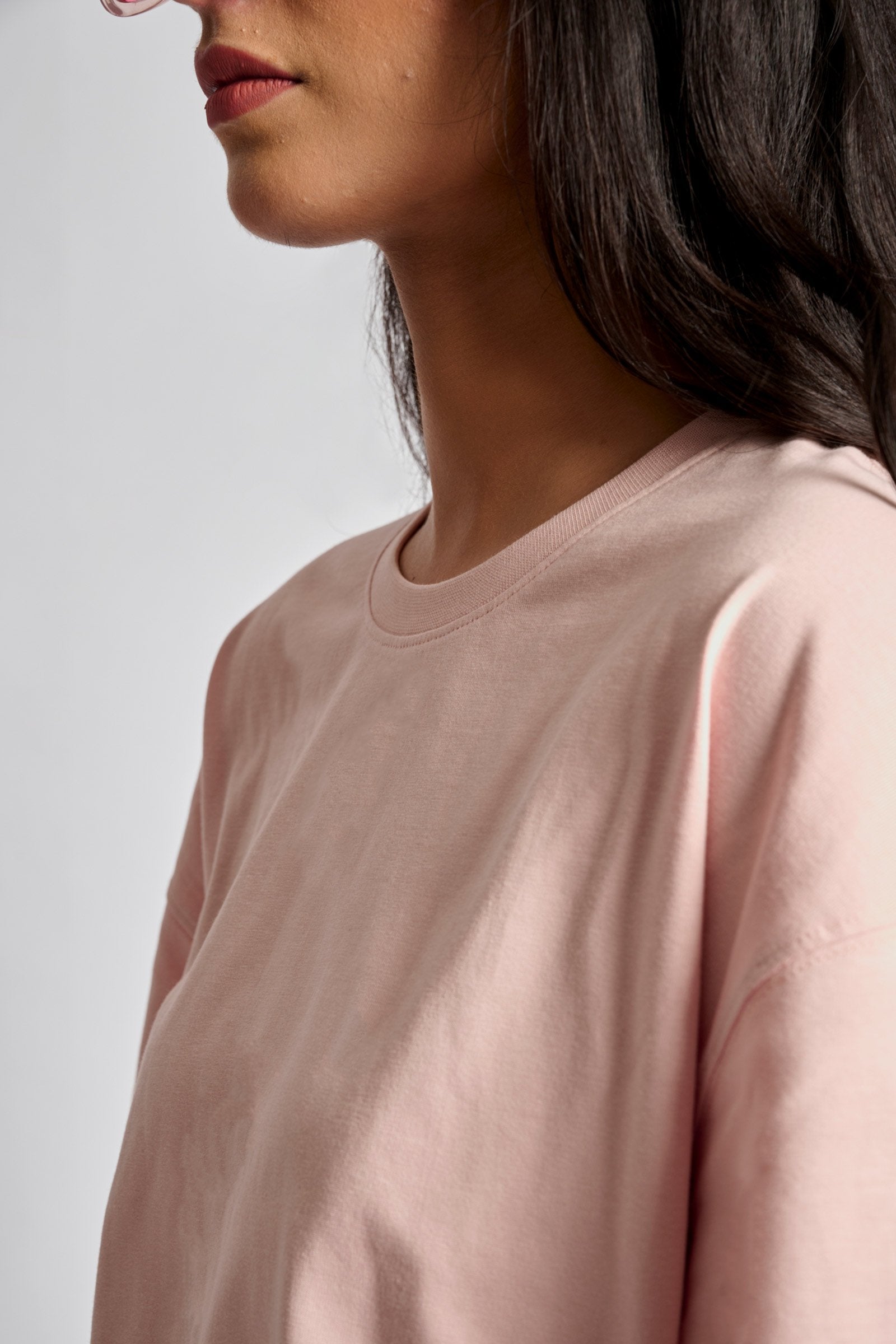 Barely Pink Heavyweight Oversized T-shirt - BonkersCorner
