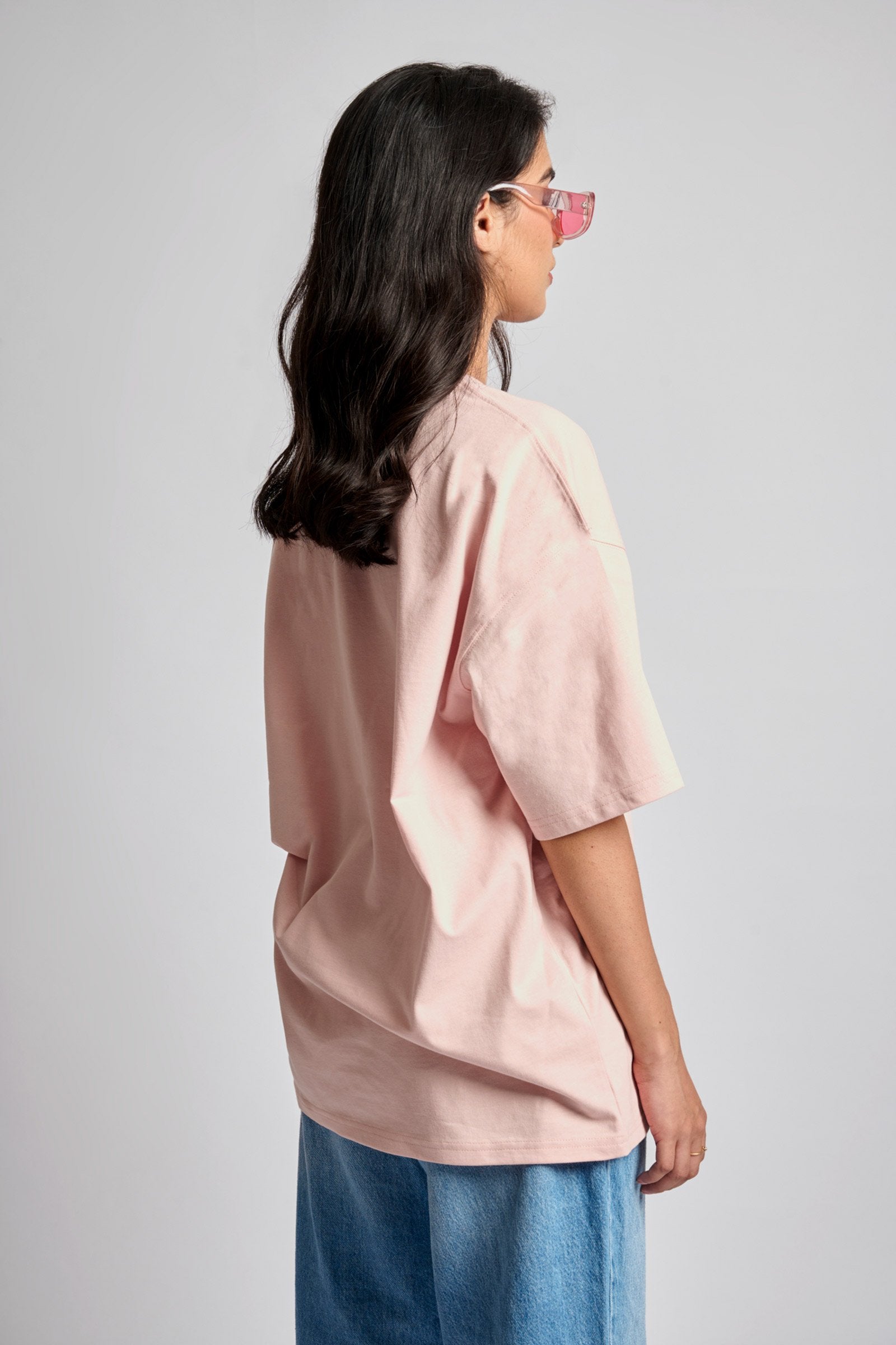Barely Pink Heavyweight Oversized T-shirt - BonkersCorner