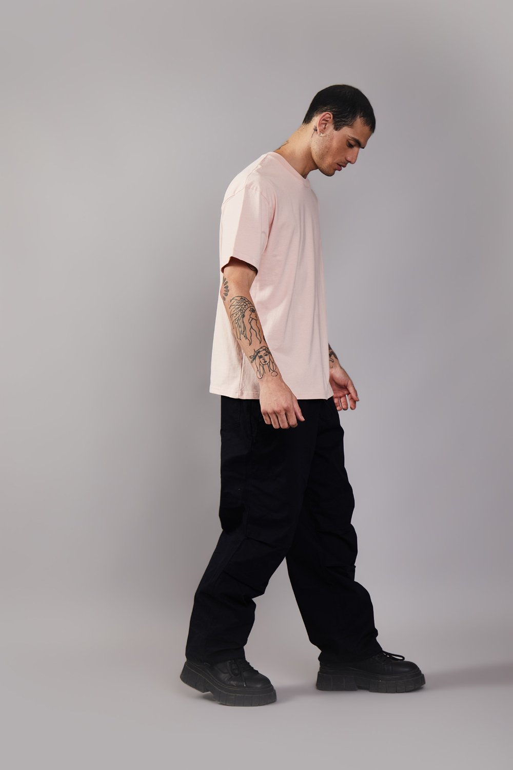 Barely Pink Heavyweight Oversized T-shirt - BonkersCorner