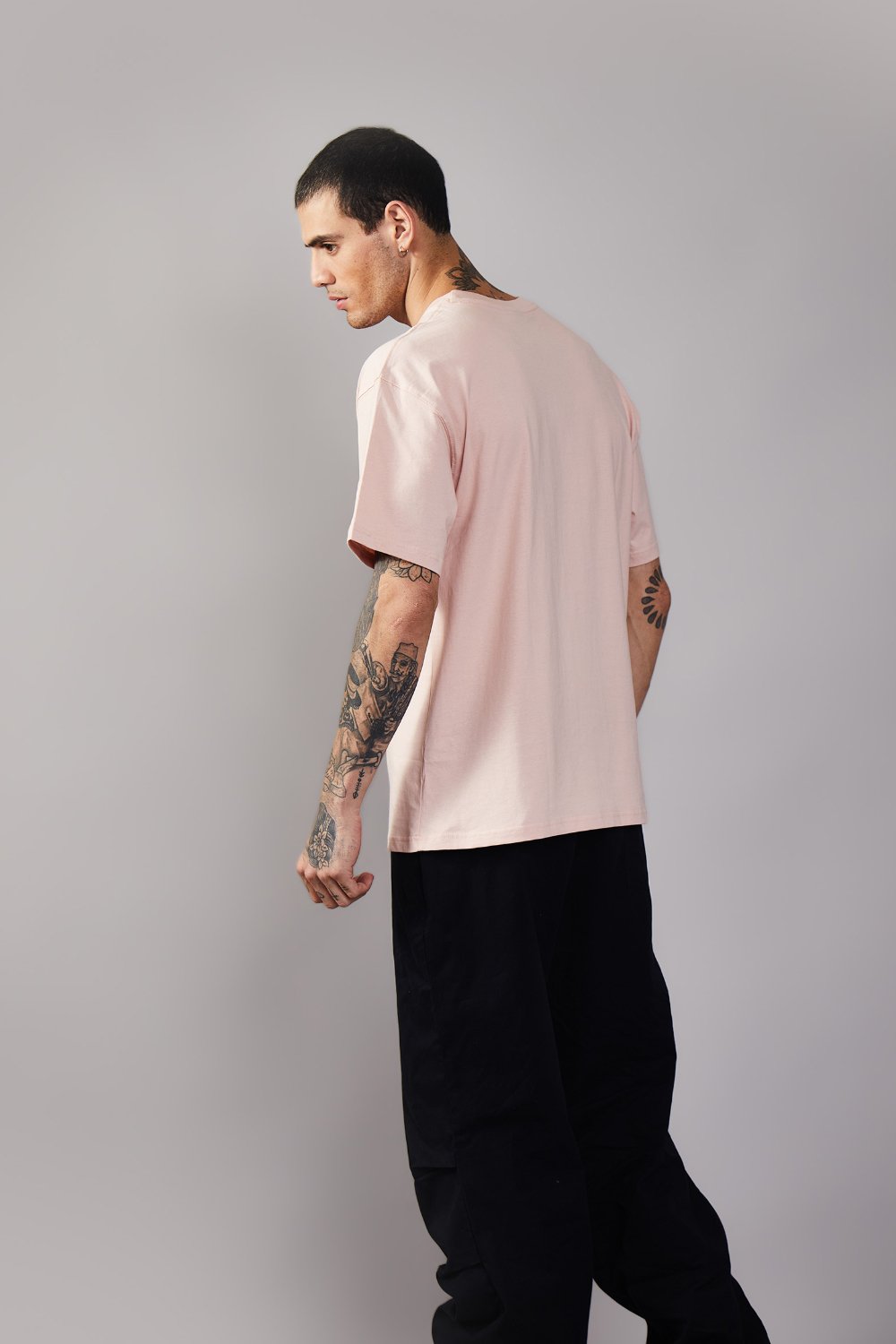 Barely Pink Heavyweight Oversized T-shirt - BonkersCorner