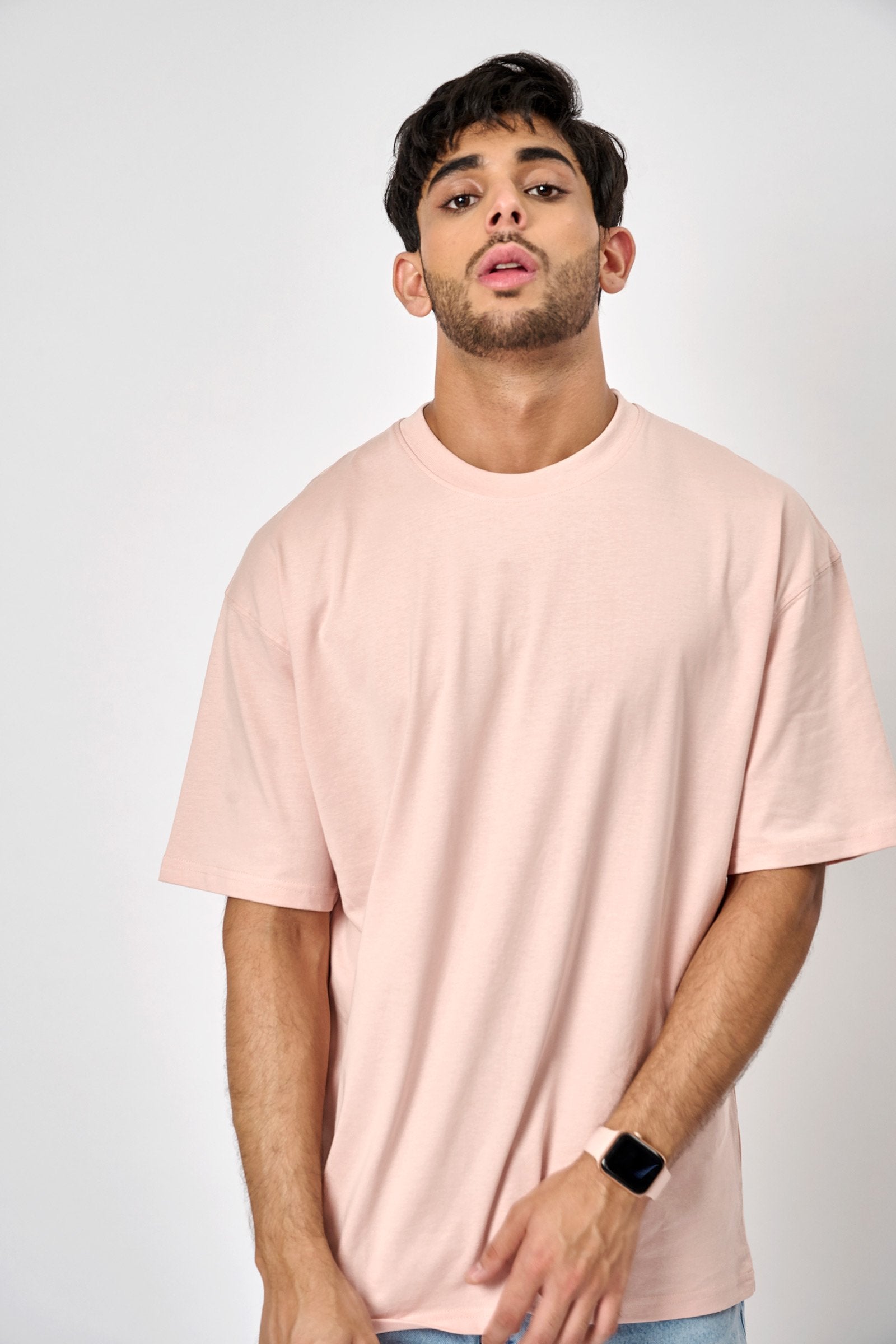 Barely Pink Heavyweight Oversized T-shirt - BonkersCorner