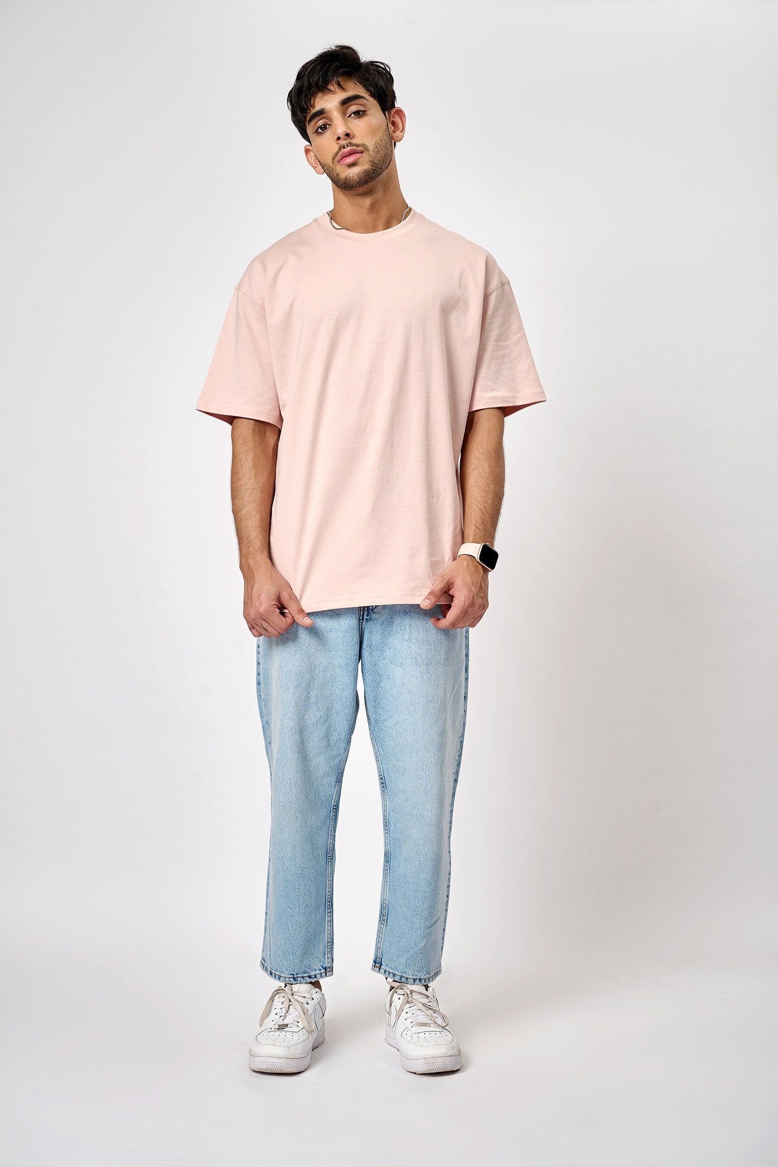 Barely Pink Heavyweight Oversized T-shirt - BonkersCorner