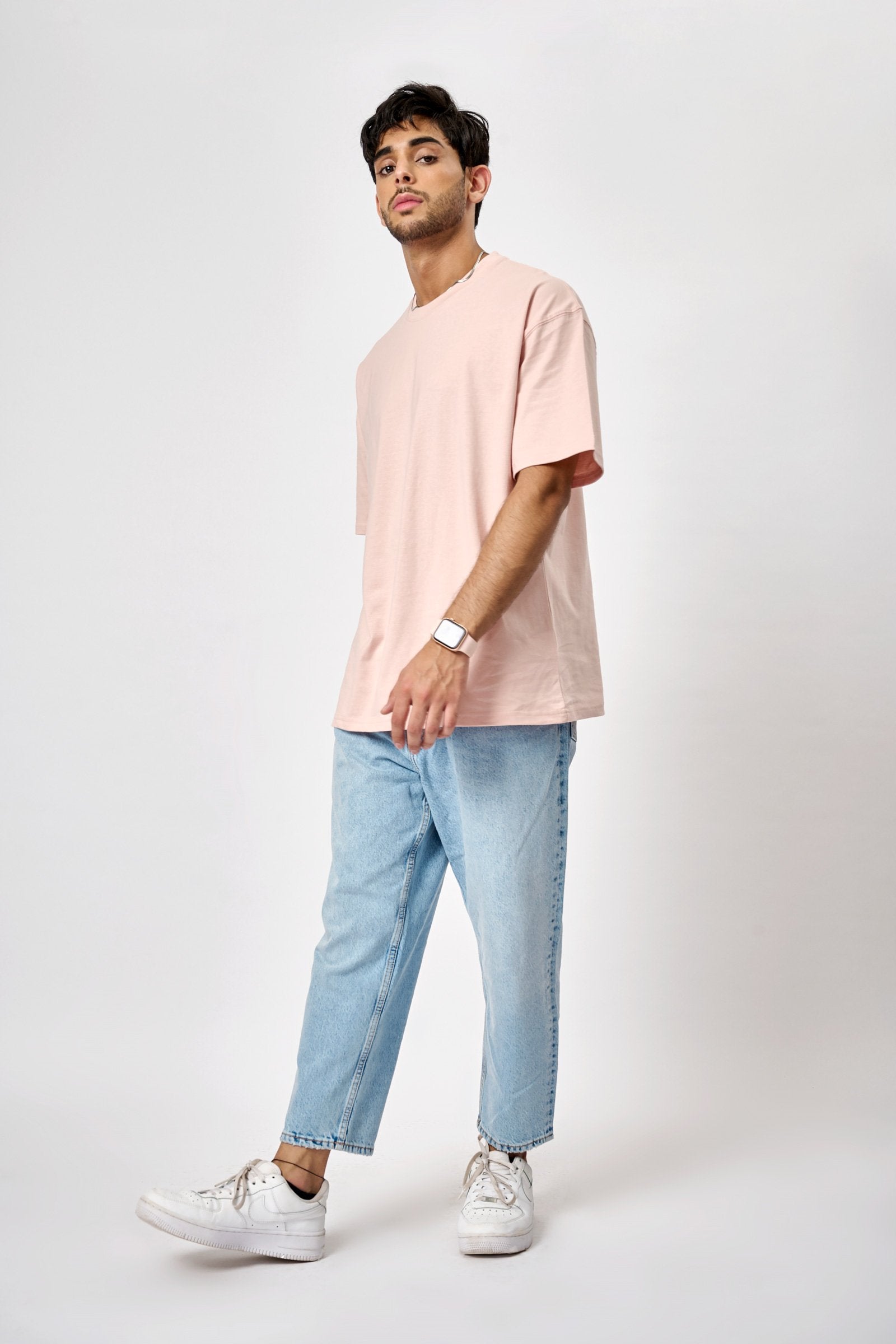Barely Pink Heavyweight Oversized T-shirt - BonkersCorner