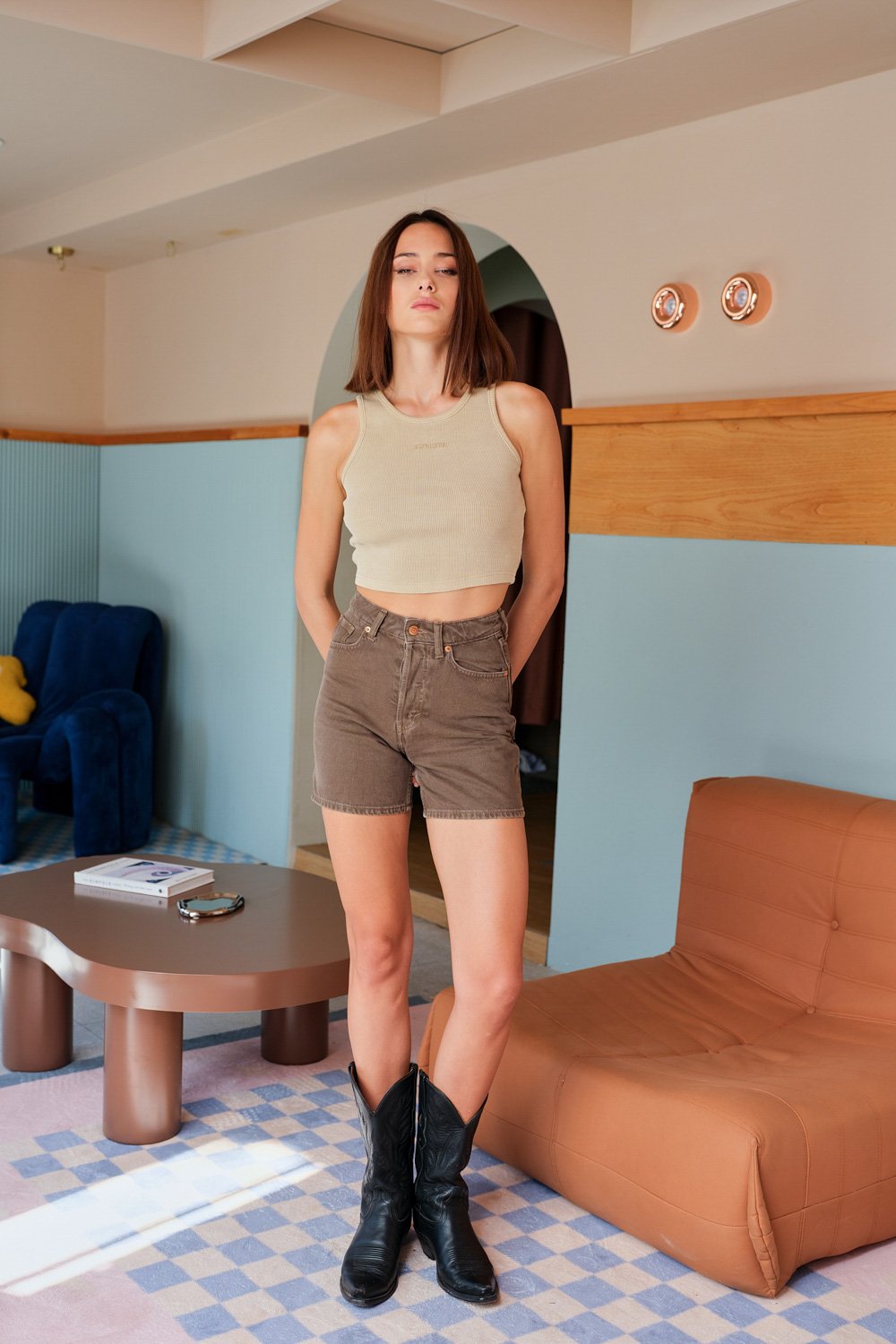 Beige Signature Tank - BonkersCorner