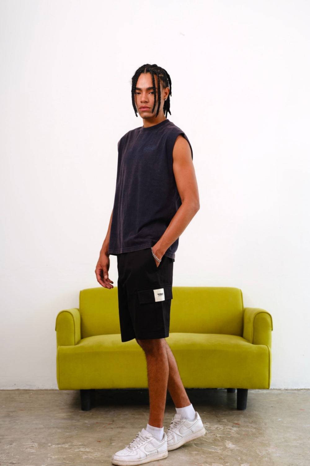 Black Authentic Utility Shorts - BonkersCorner