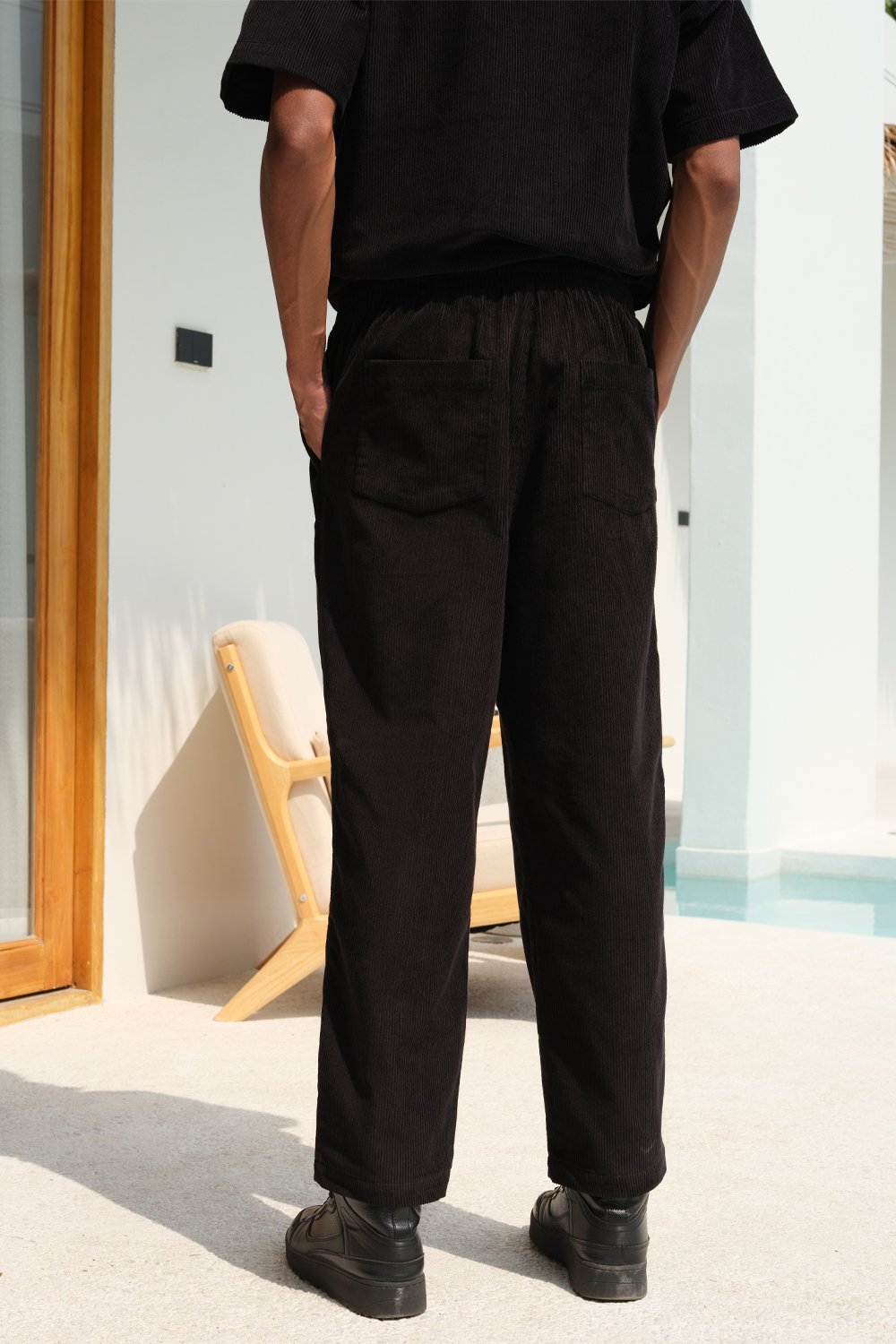 Black Corduroy Pants - BonkersCorner
