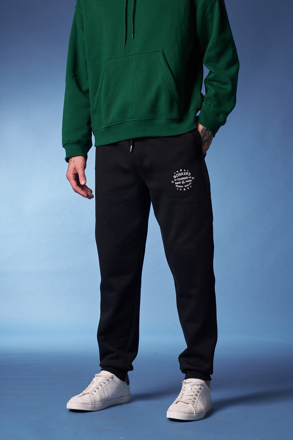 Black Heavyweight Joggers - BonkersCorner