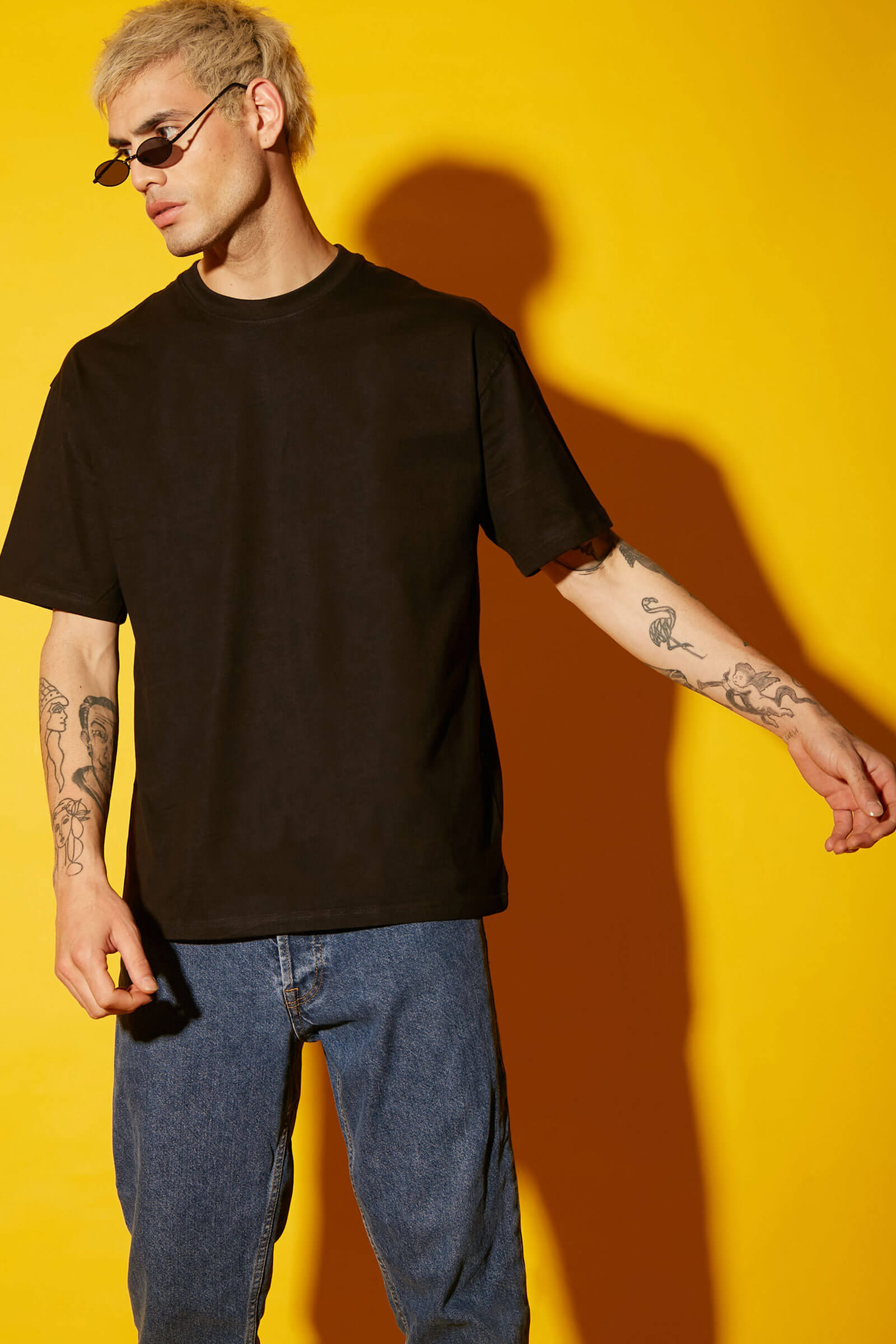 Black Heavyweight Oversized T-shirt - BonkersCorner