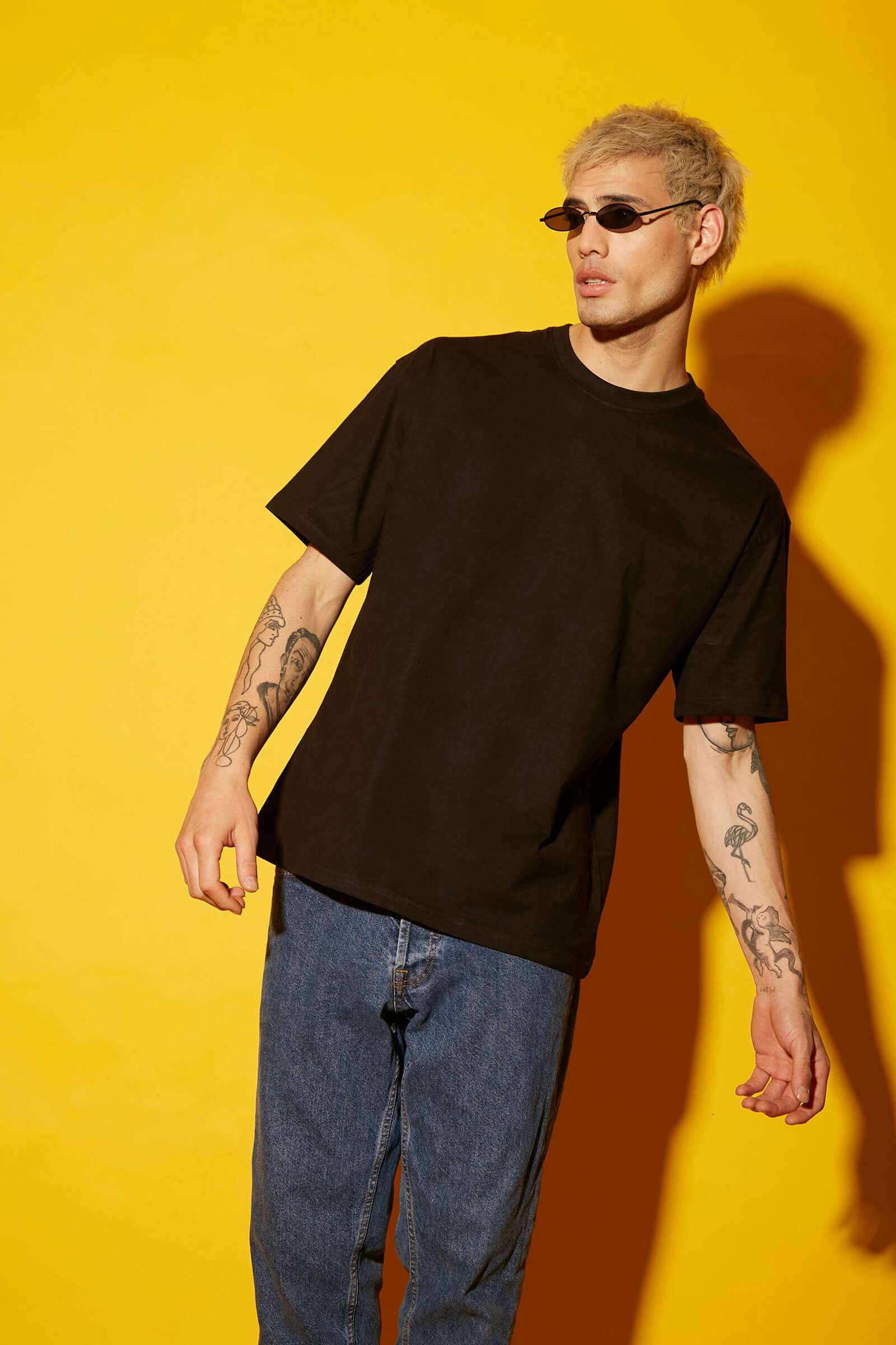 Black Heavyweight Oversized T-shirt - BonkersCorner