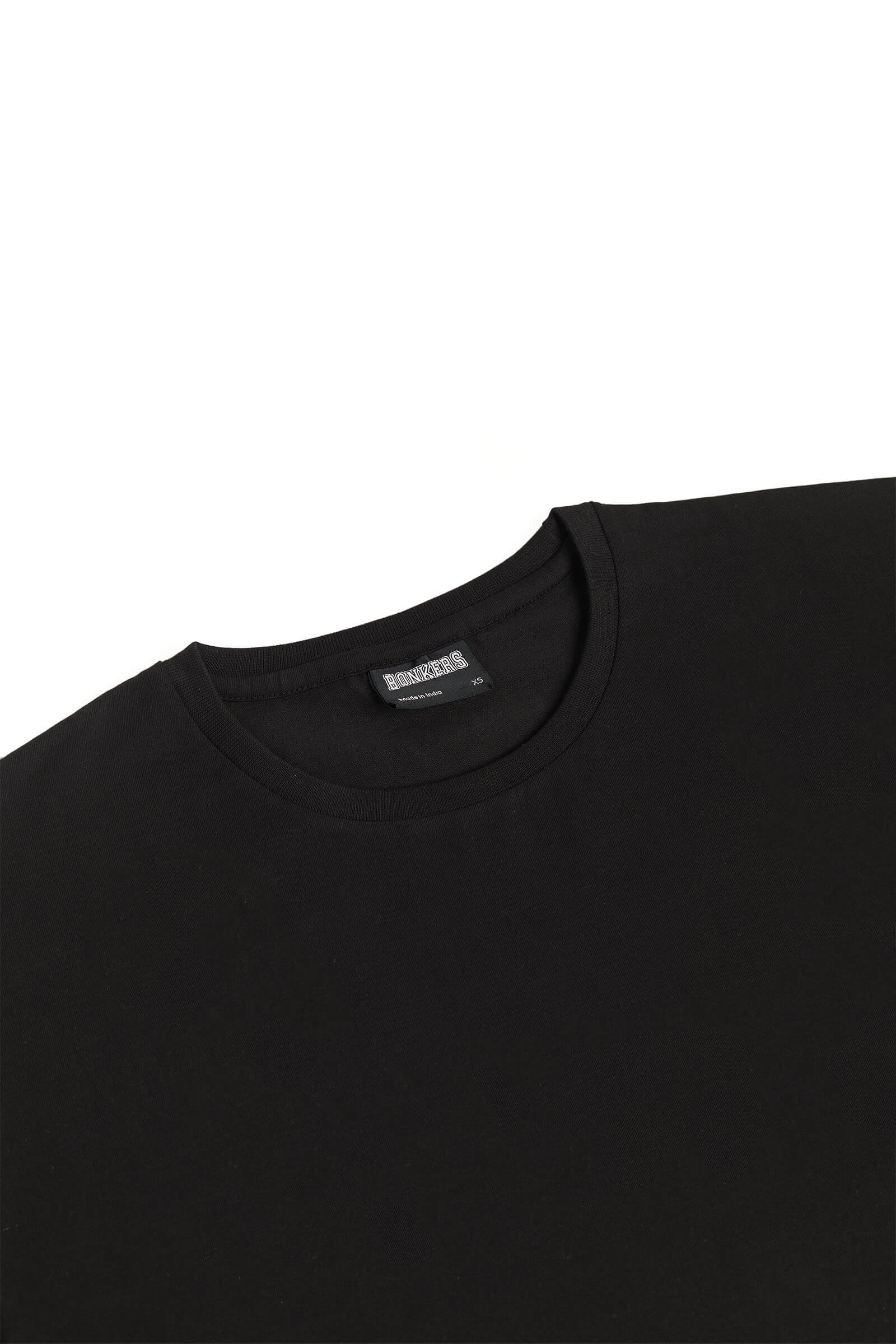 Black Loose Crop Top - BonkersCorner