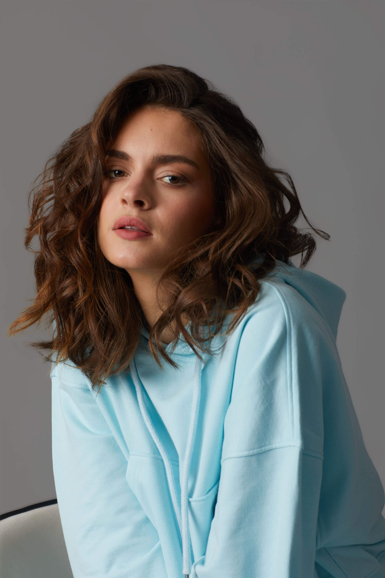 Blue Crop Hoodie - BonkersCorner
