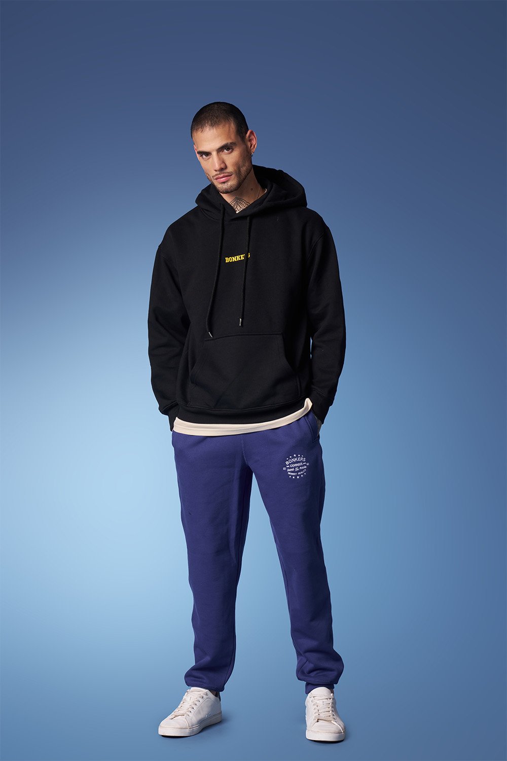 Blue Heavyweight Joggers - BonkersCorner