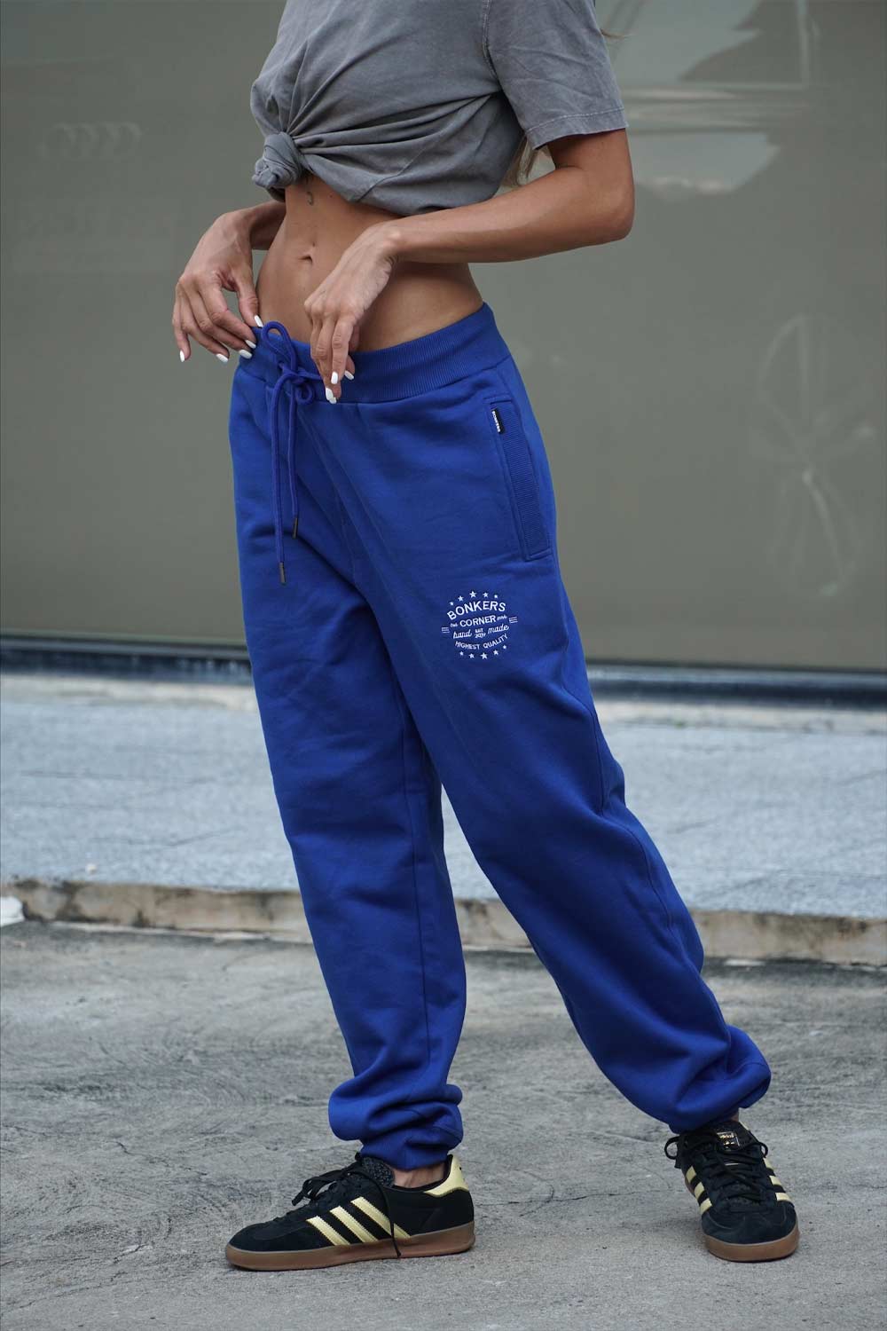 Blue Heavyweight Joggers - BonkersCorner