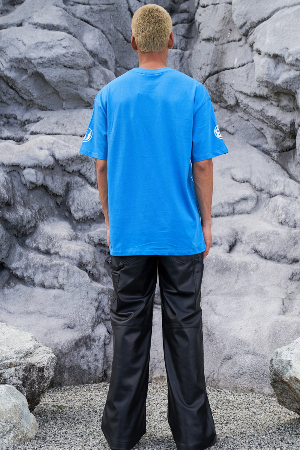Blue Star Wars Oversized T-shirt - BonkersCorner