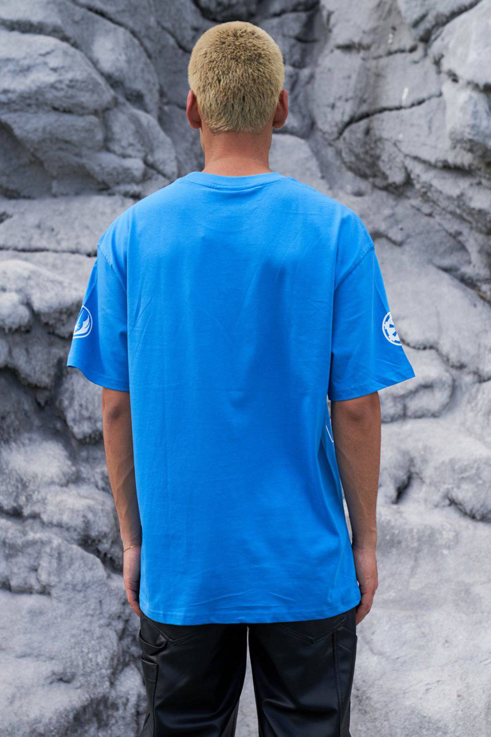 Blue Star Wars Oversized T-shirt - BonkersCorner