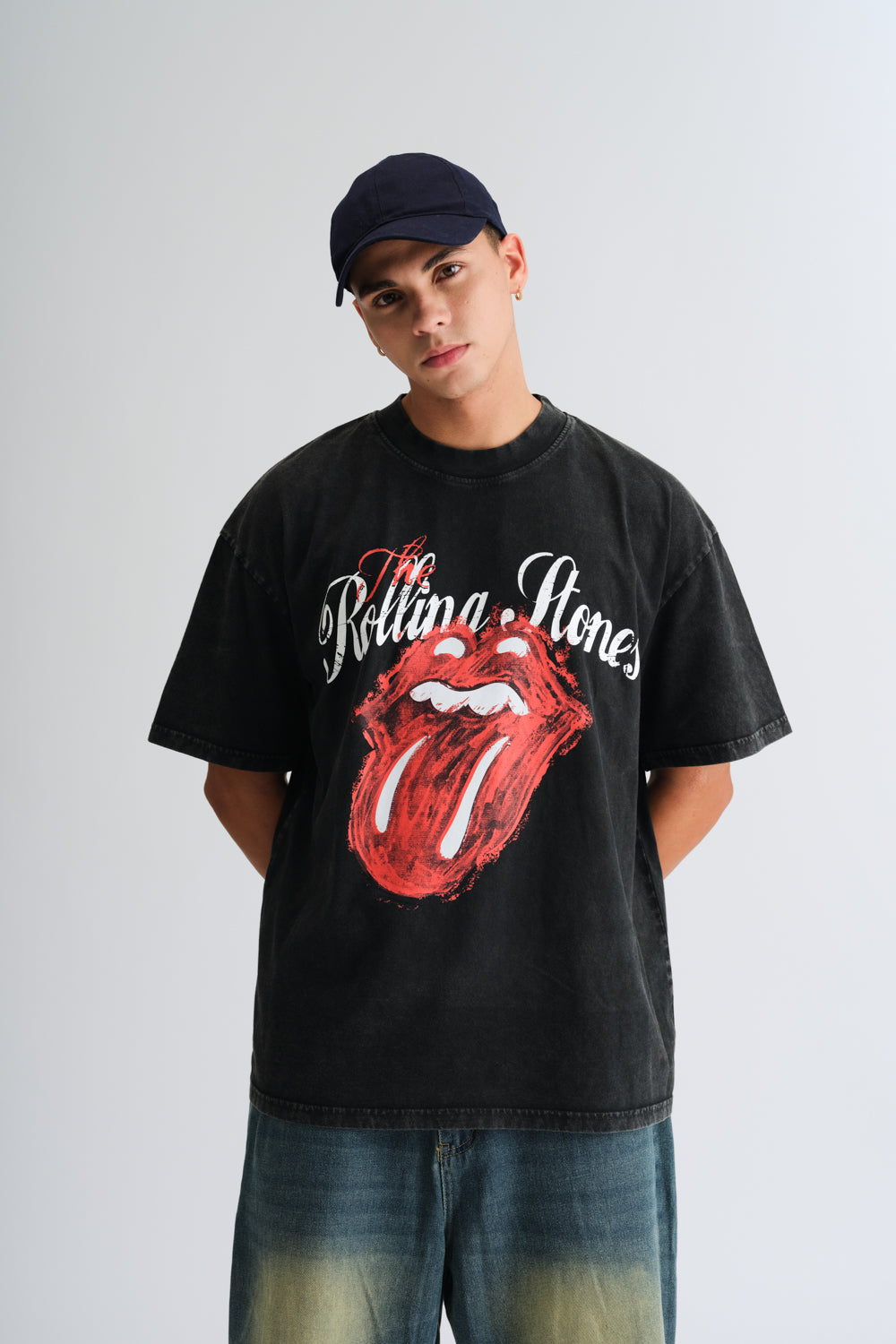 The Rolling Stones Faded Oversized T-shirt - BonkersCorner