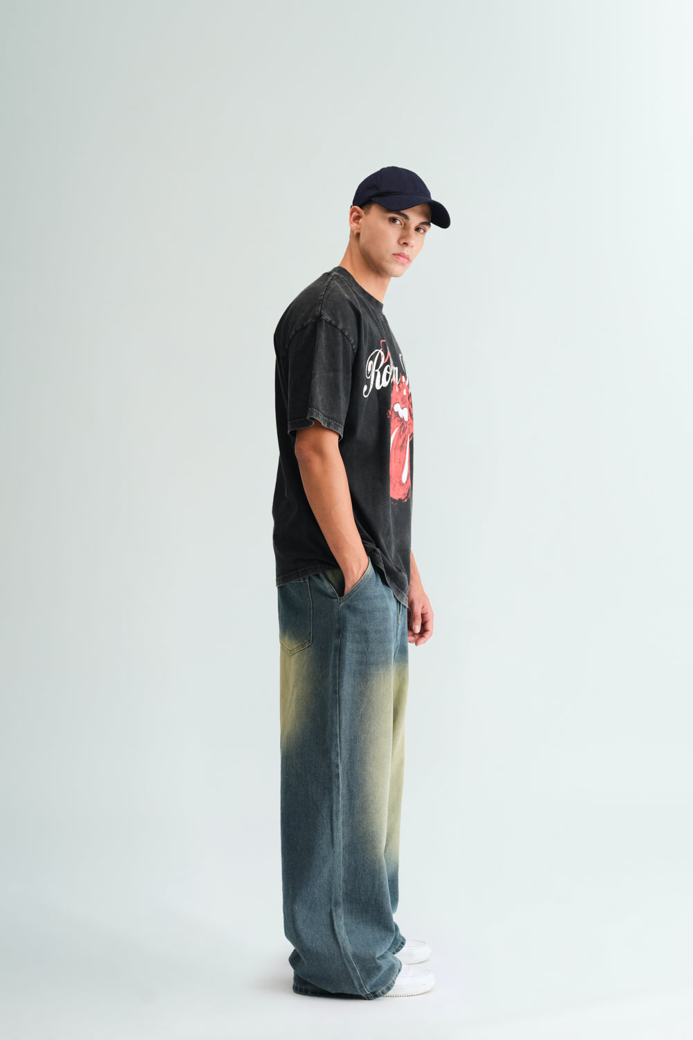 The Rolling Stones Faded Oversized T-shirt - BonkersCorner