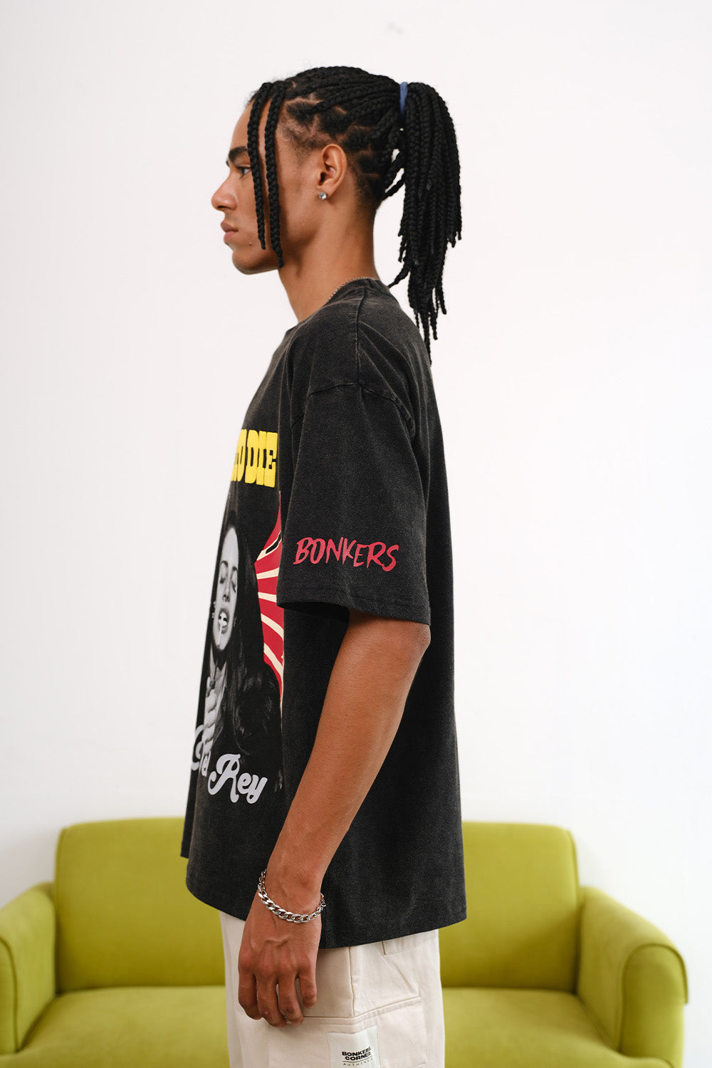 Born To Die Faded Oversized T-shirt - BonkersCorner