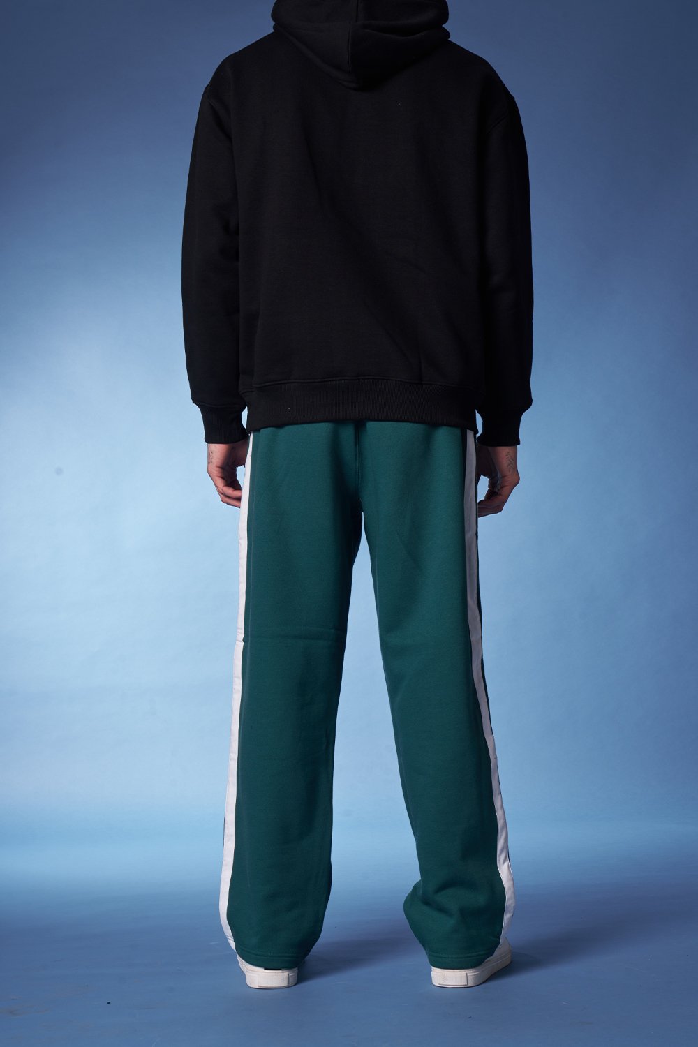Bottle Green Sporty Straight Fit Pants - BonkersCorner