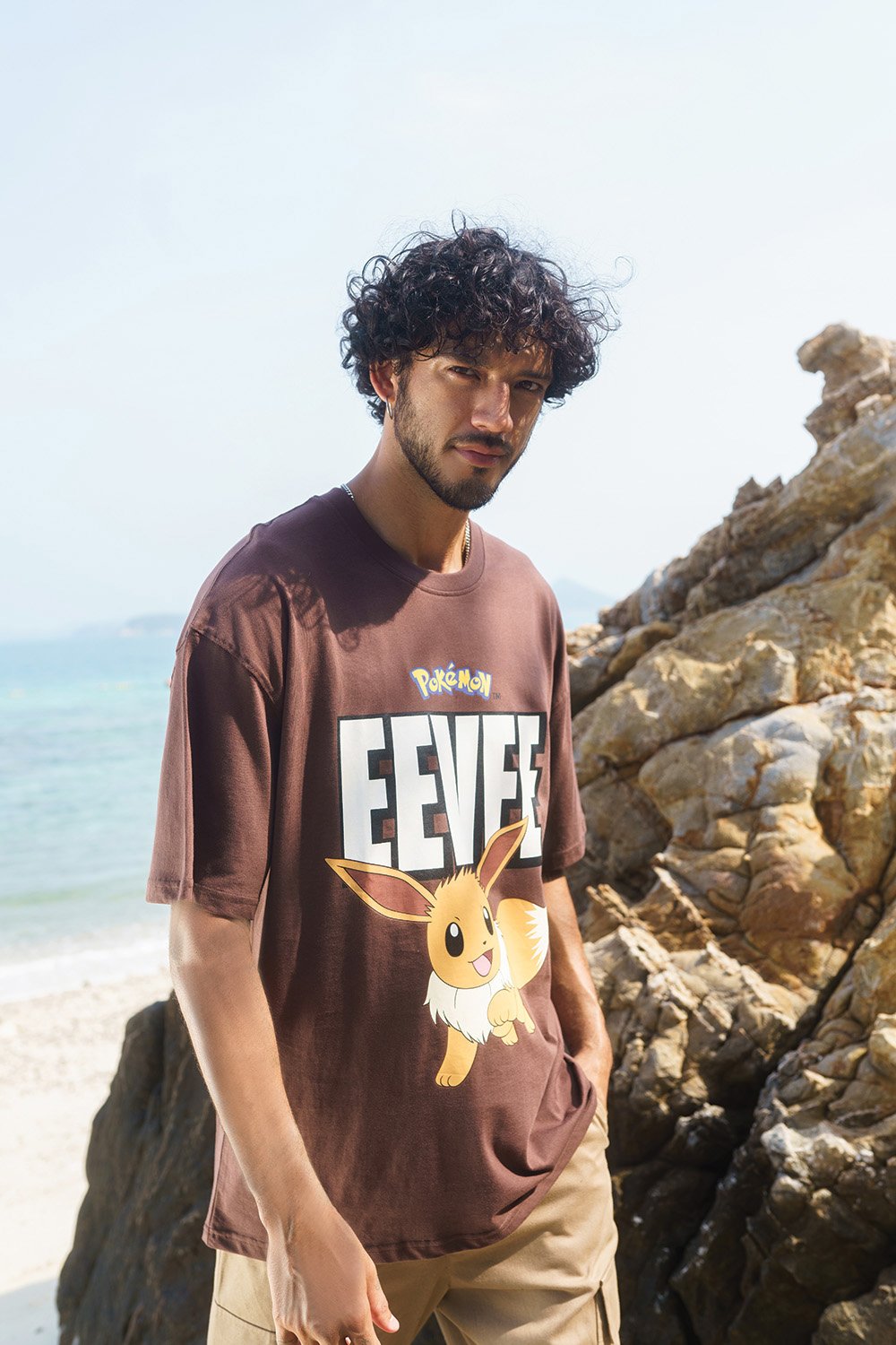 Brown Eevee Oversized T-shirt - BonkersCorner