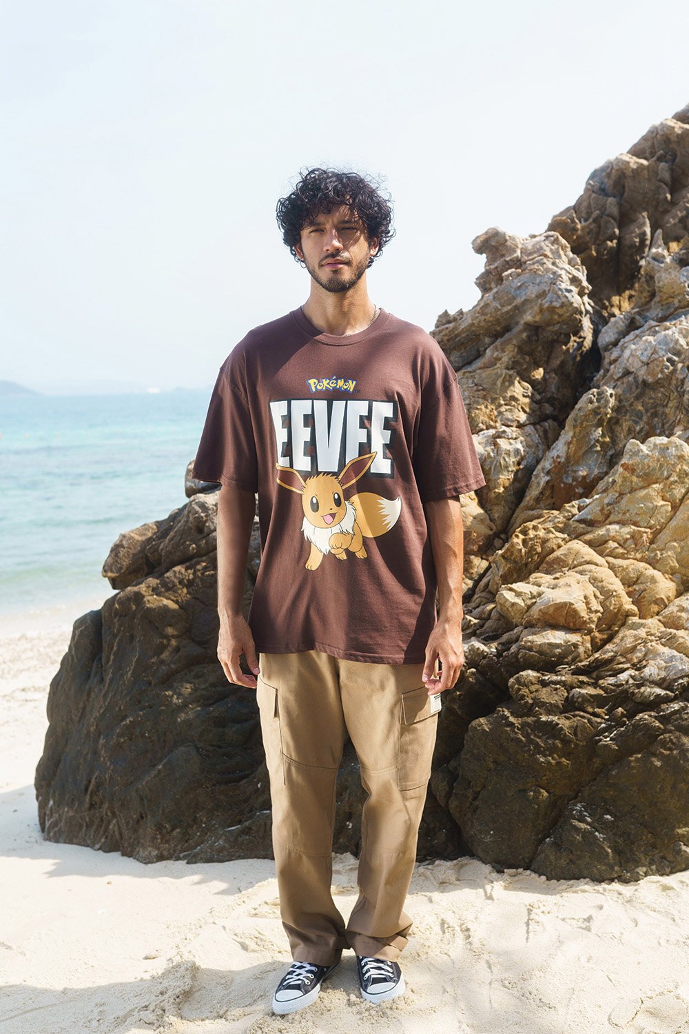 Brown Eevee Oversized T-shirt - BonkersCorner