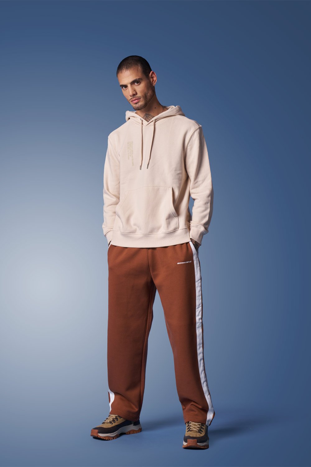 Brown Sporty Straight Fit Pants - BonkersCorner