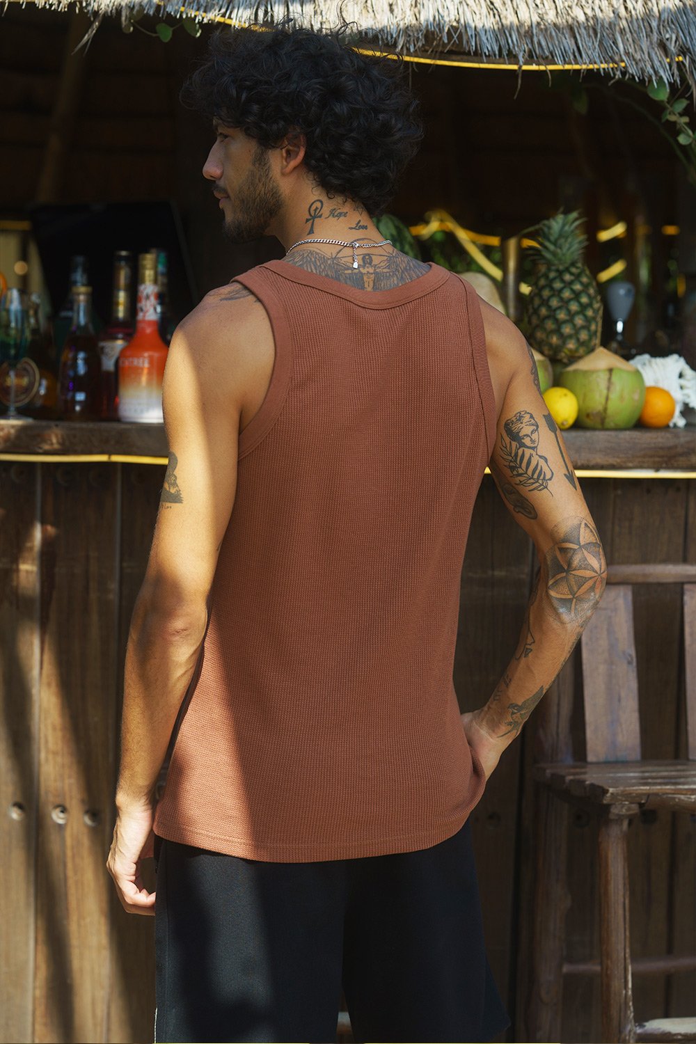 Brown Waffle Tank - BonkersCorner