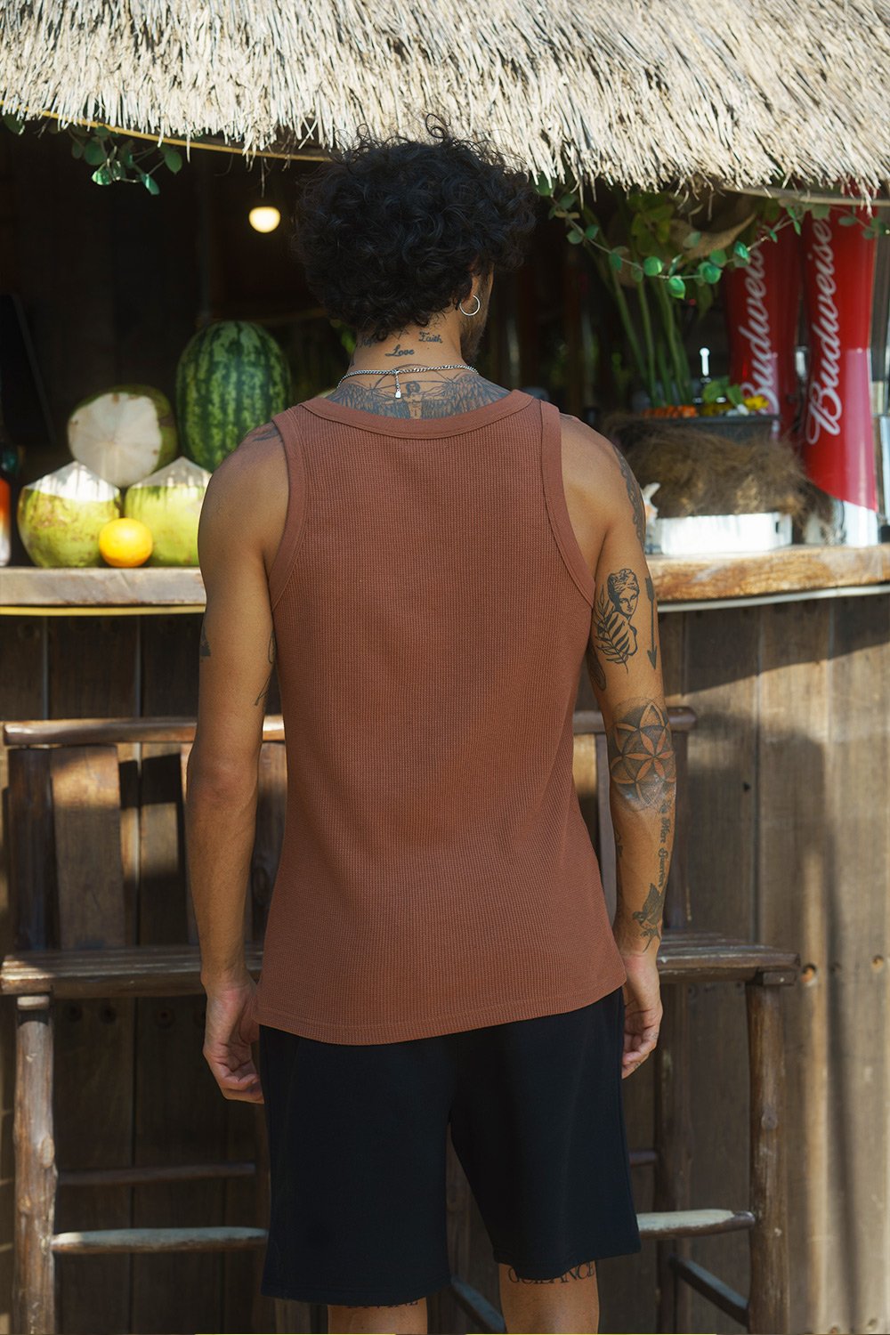 Brown Waffle Tank - BonkersCorner
