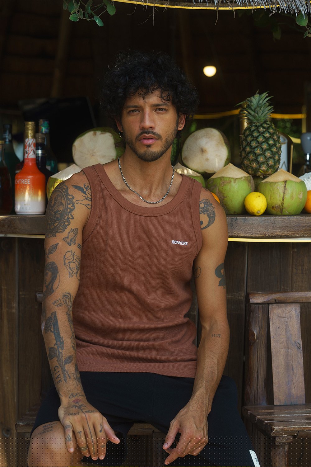 Brown Waffle Tank - BonkersCorner