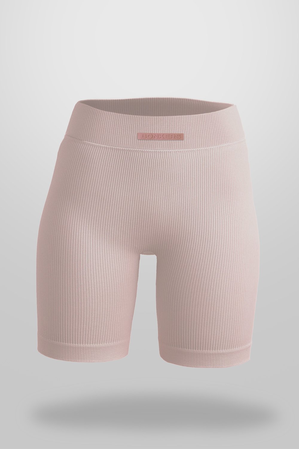 Bubblegum Ribbed Workout Shorts - BonkersCorner