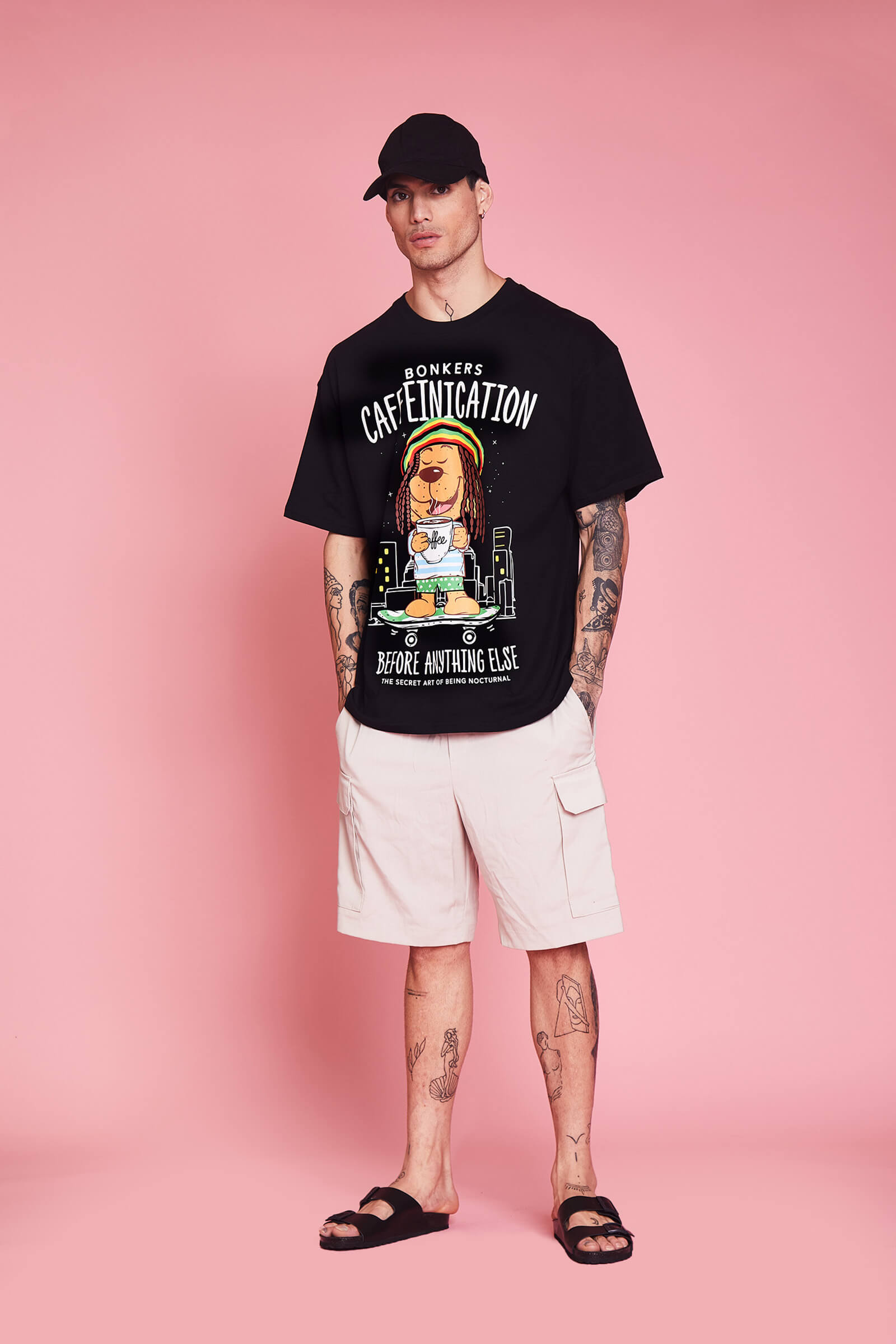 Caffeinication Oversized T-Shirt - BonkersCorner