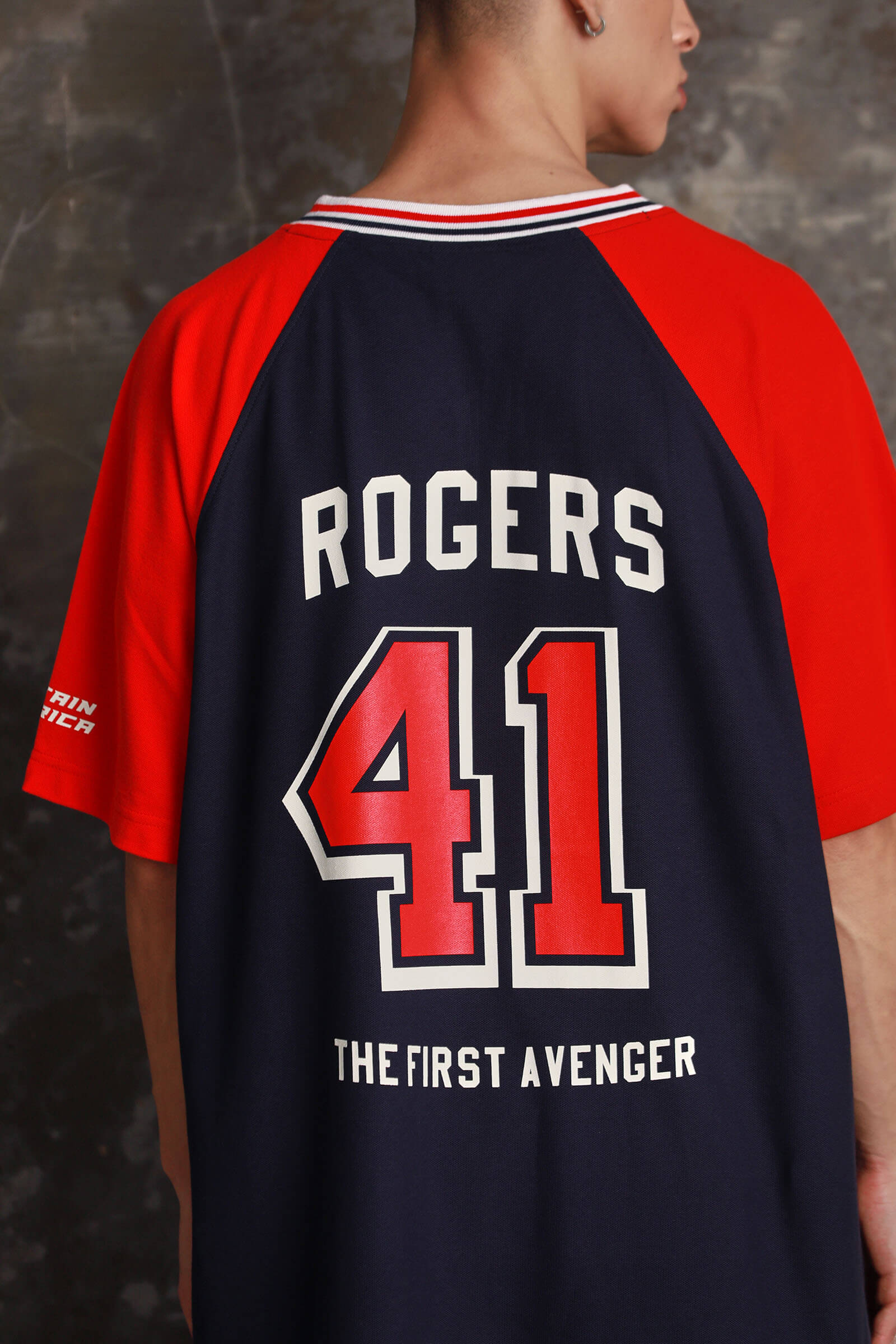 Captain America Jersey Oversized T-shirt - BonkersCorner