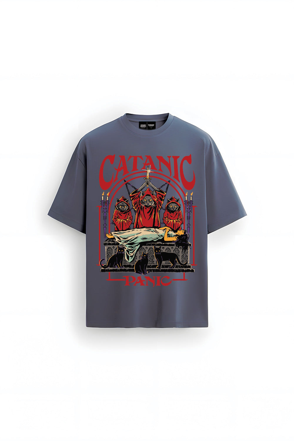 Catanic Oversized T-shirt - BonkersCorner
