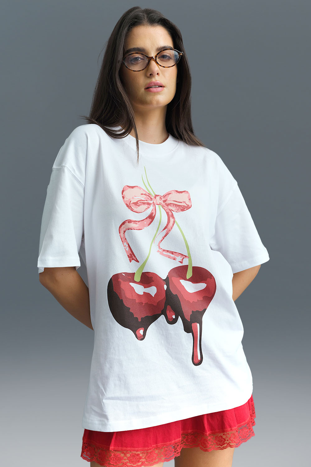 Cherry Oversized T-shirt - BonkersCorner