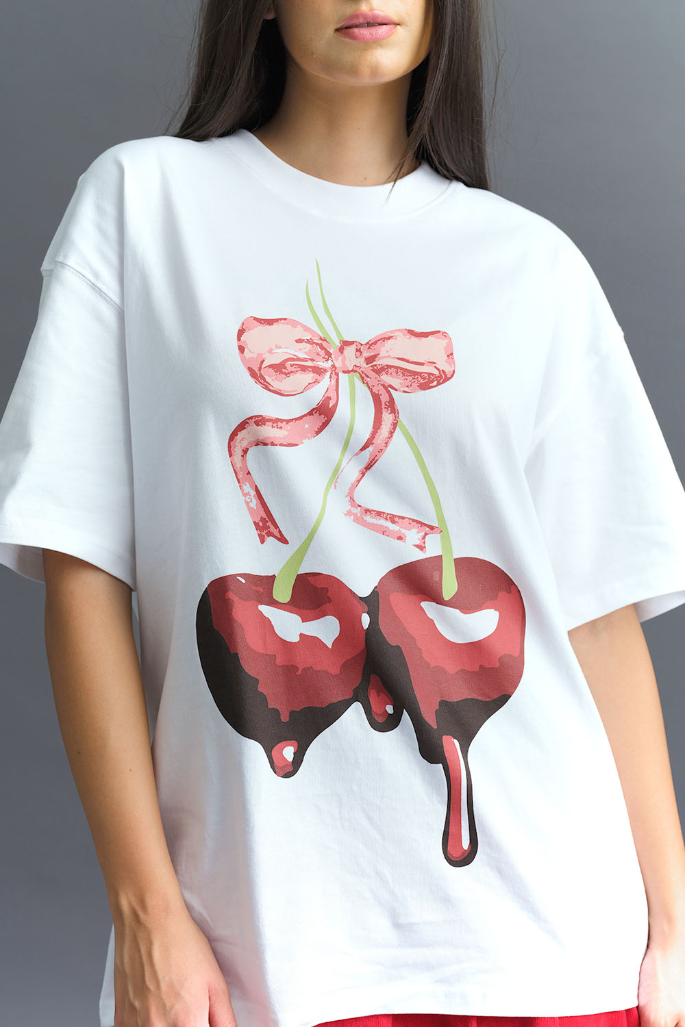 Cherry Oversized T-shirt - BonkersCorner