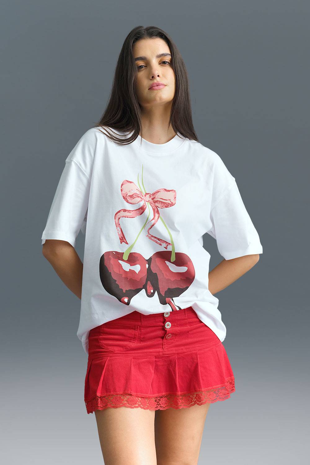 Cherry Oversized T-shirt - BonkersCorner