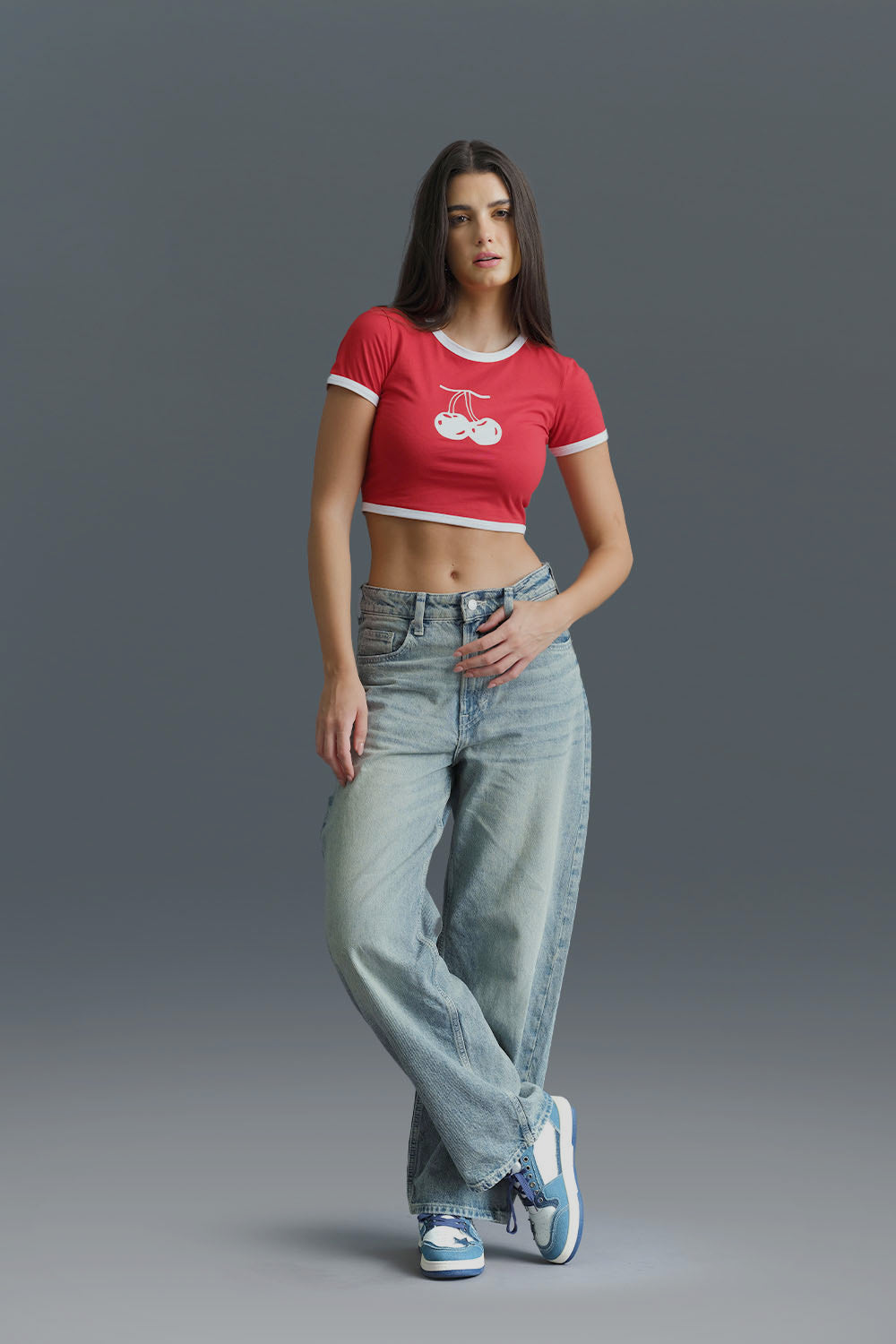 Cherry Ringer Crop Top - BonkersCorner