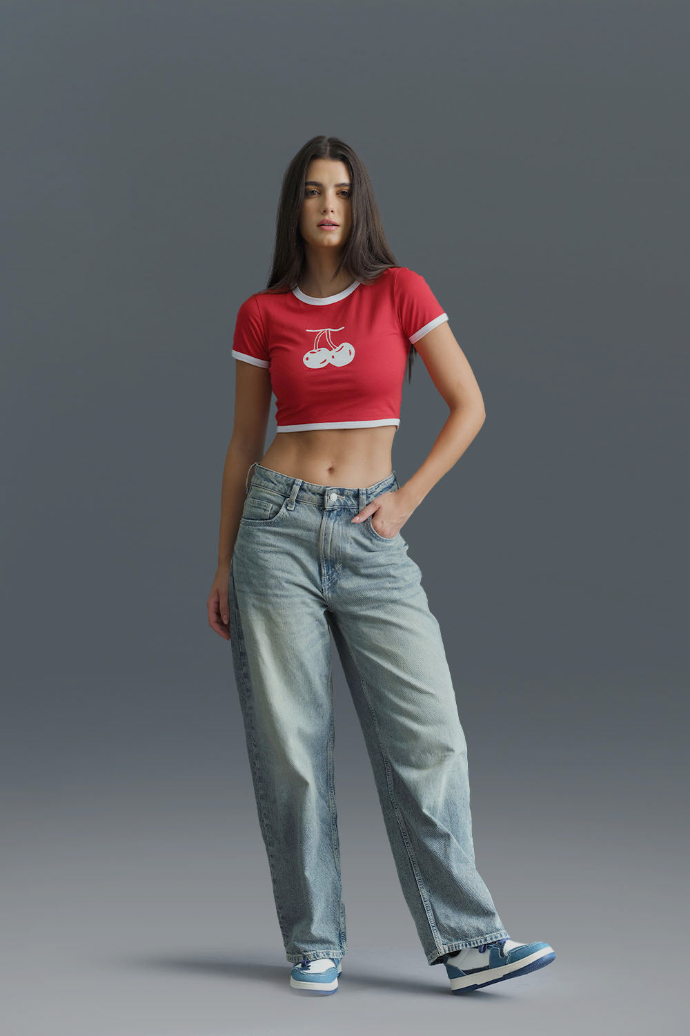 Cherry Ringer Crop Top - BonkersCorner