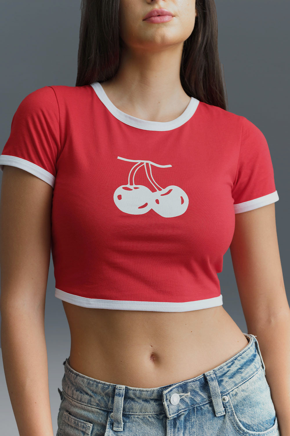 Cherry Ringer Crop Top - BonkersCorner